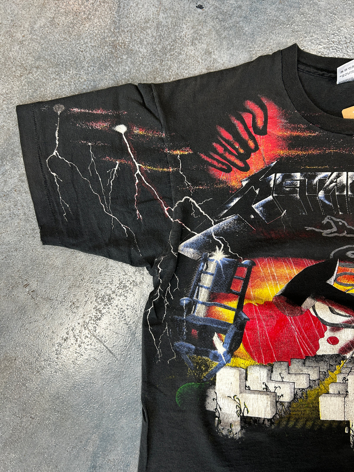 Vintage 90s Metallica And Justice For All Shirt XL AOP Fruit Of The Loom USA Tee B66