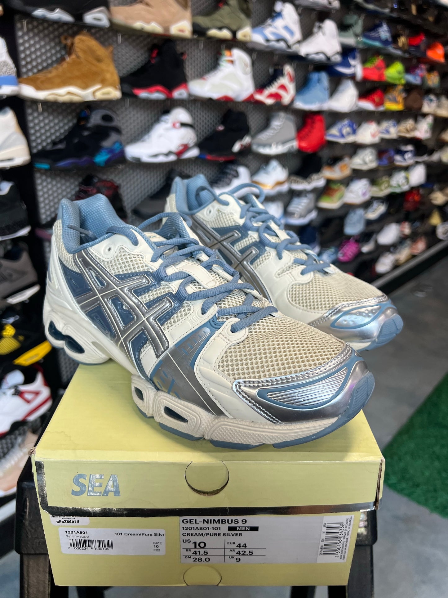 ASICS Gel-Nimbus 9 Wind And Sea Cream Blue