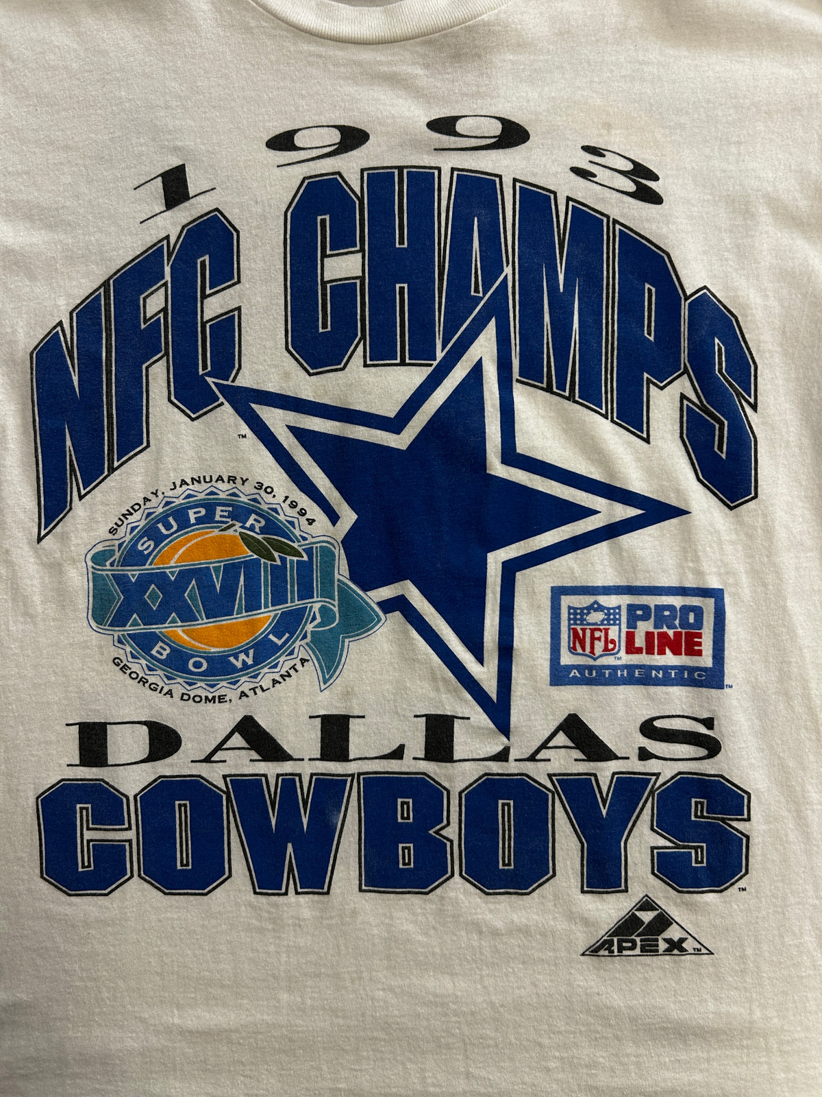 Vintage Dallas Cowboys 1993 NFC Champ AOP