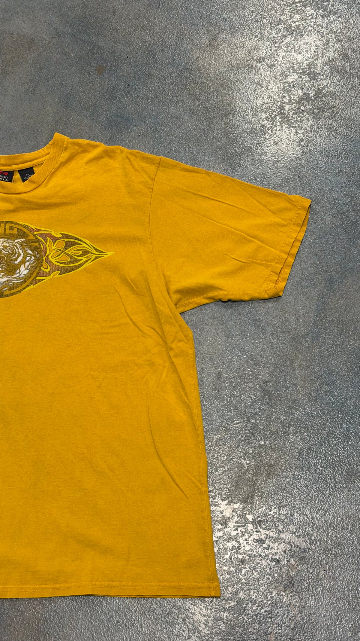 Vintage Emergency Exit Tiger Yellow Tee