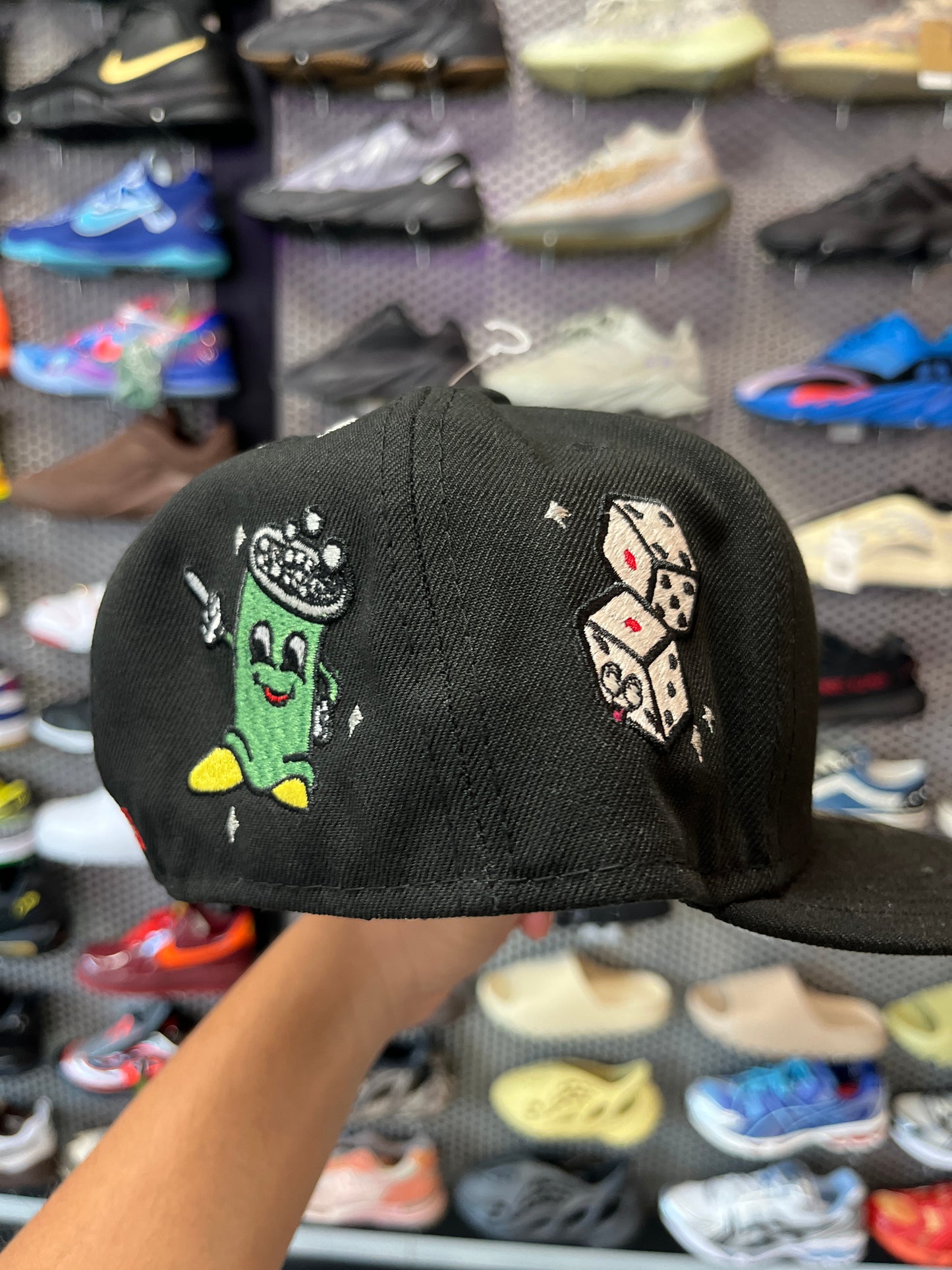 Supreme S logo New Era Cap Black