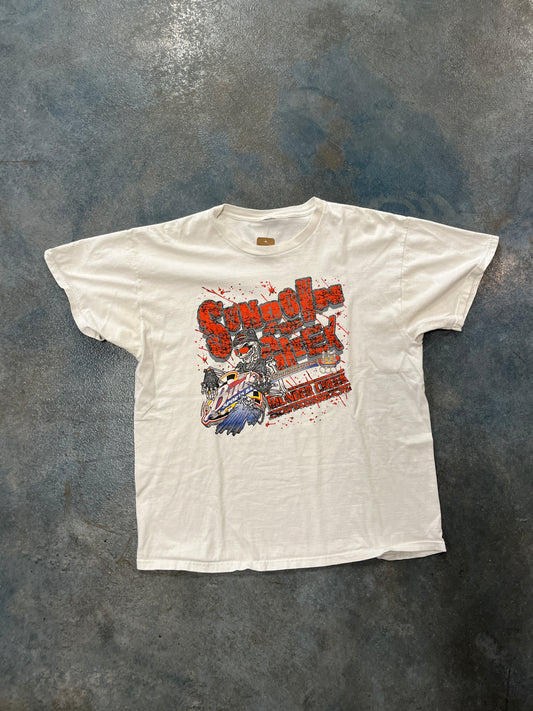Vintage Harley-Davidson “Sundown Creek” Chattanooga, Tennessee White T-Shirt (RC) OTF