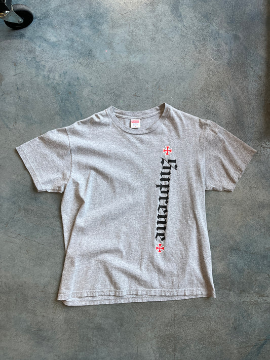Supreme Independent Old English Gray Tee OTF
