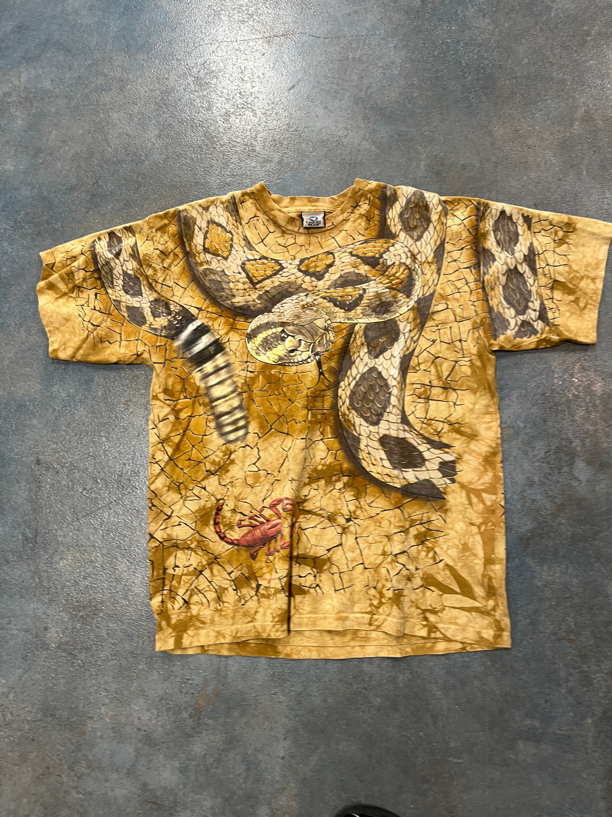 Vintage Liquid Blue Snake Full Print