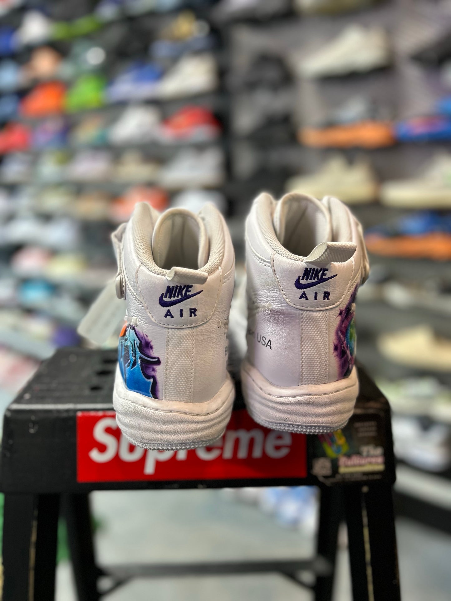 Nike Air Force 1 Mid Off-White Graffiti White (TC)