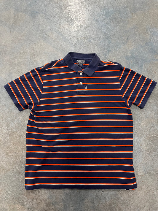 Polo Ralph Lauren Navy Blue Orange Stripes B38