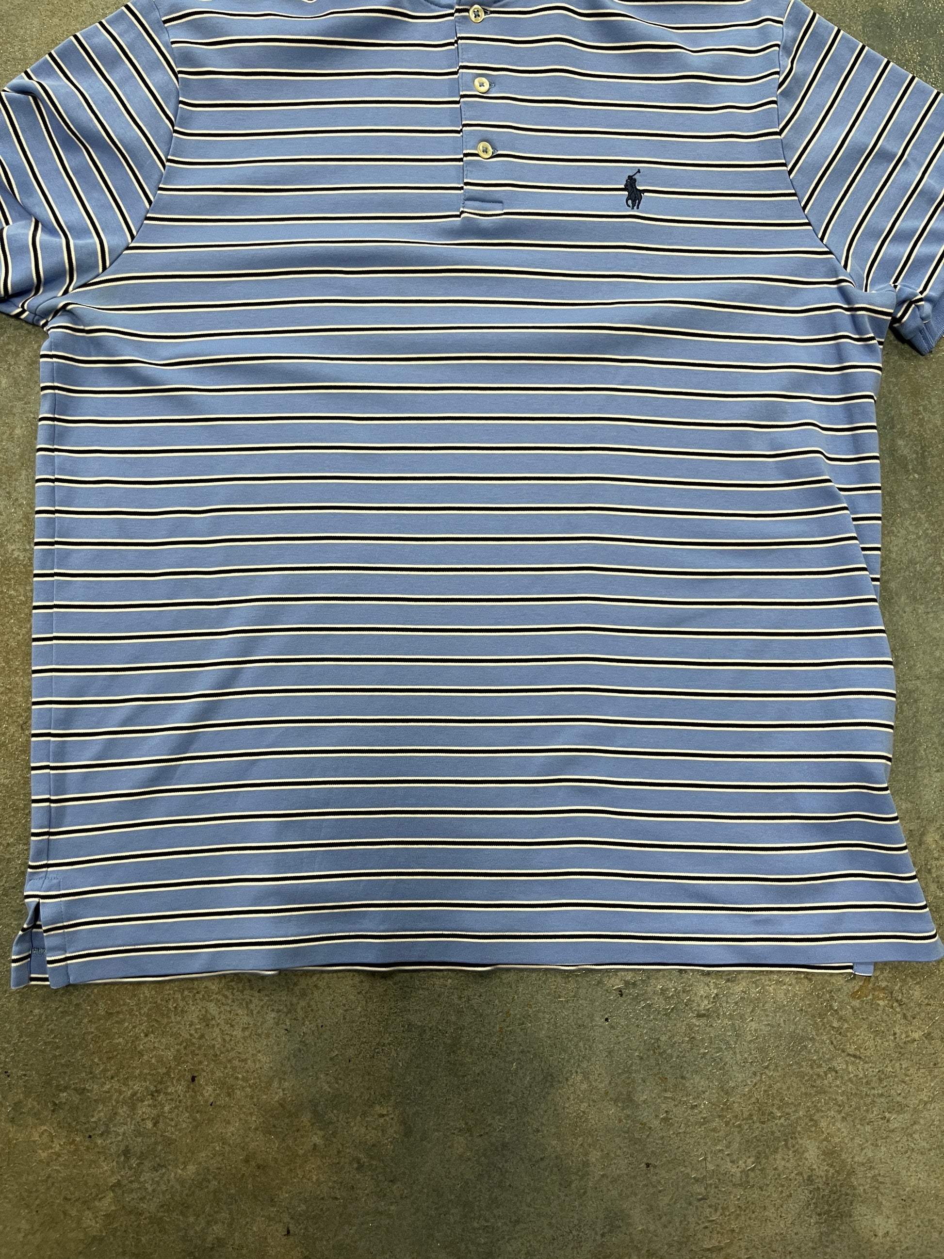 Polo Ralph Lauren Navy Blue Black Stripes B38 (RY)