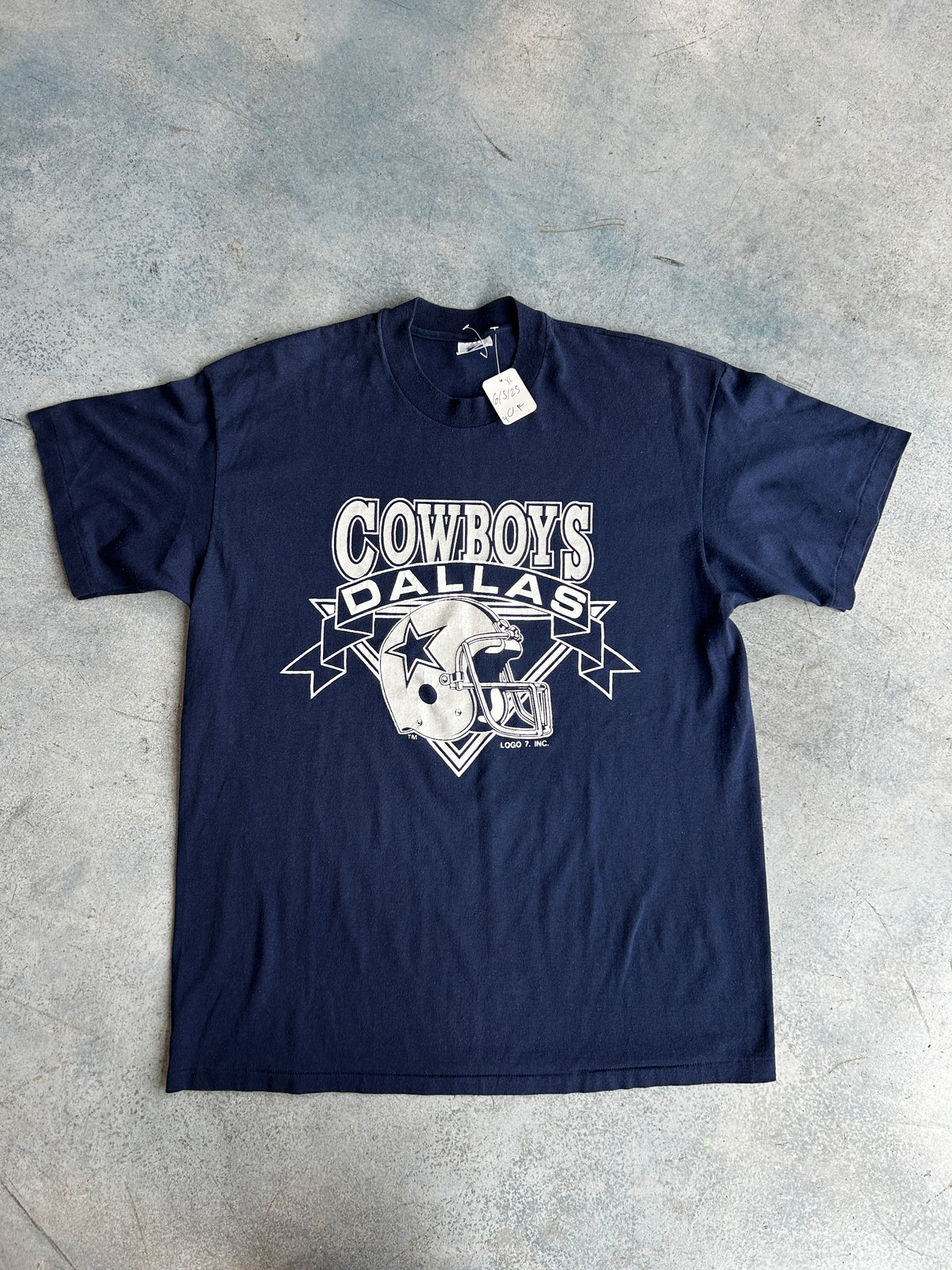 Vintage Dallas Cowboys Logo 7 Navy Tee