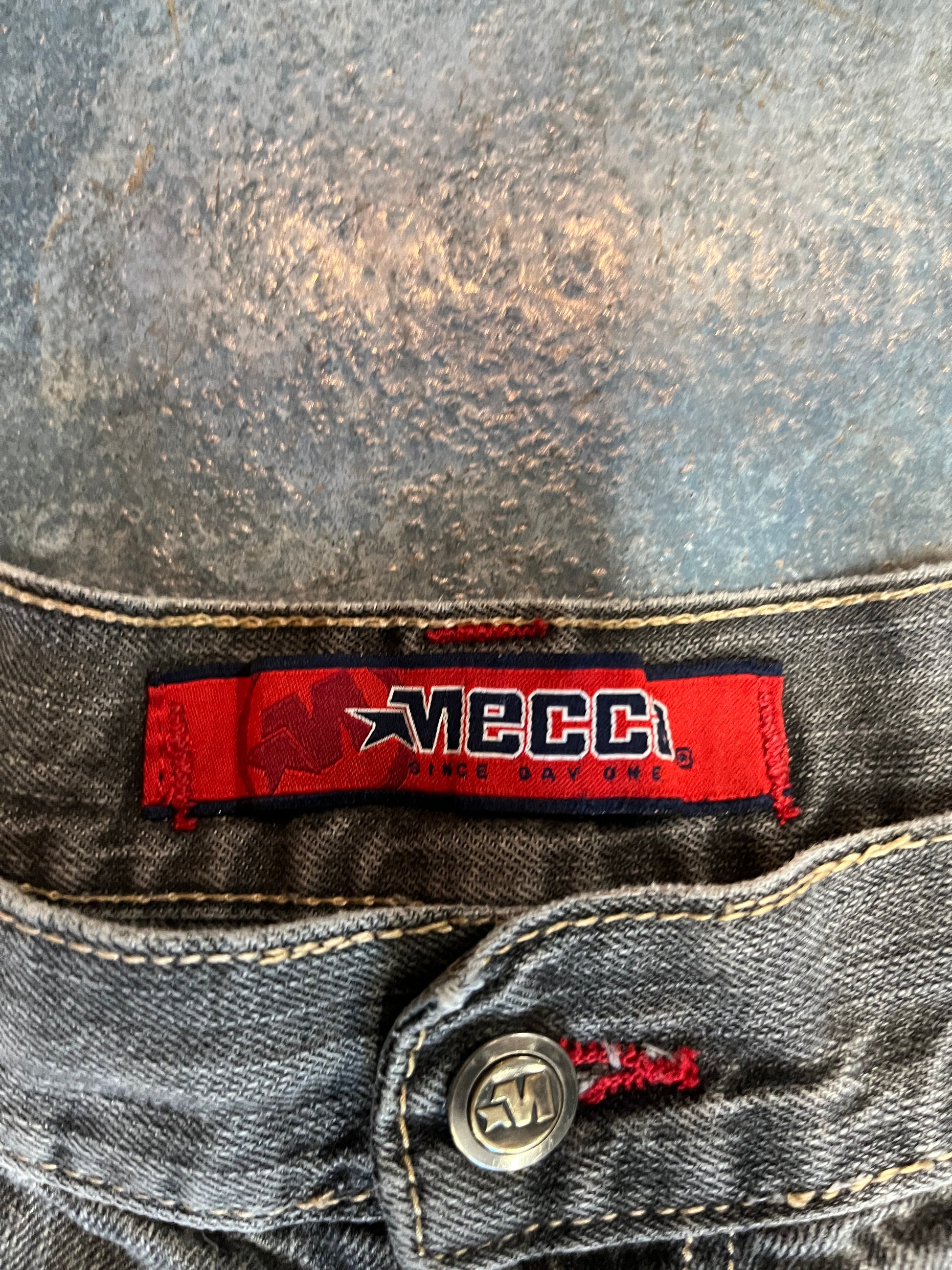 Mecca Dark Grey Faded Wash Denim Jorts OTF