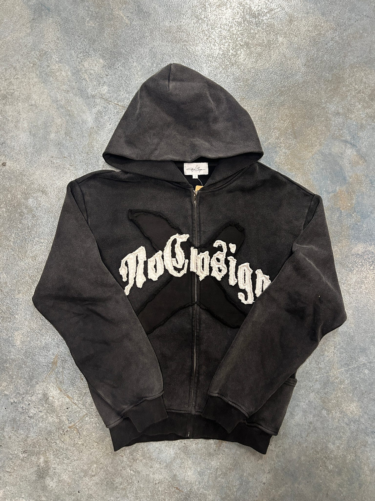 No Cosign Shadow Banned Black Zip Up