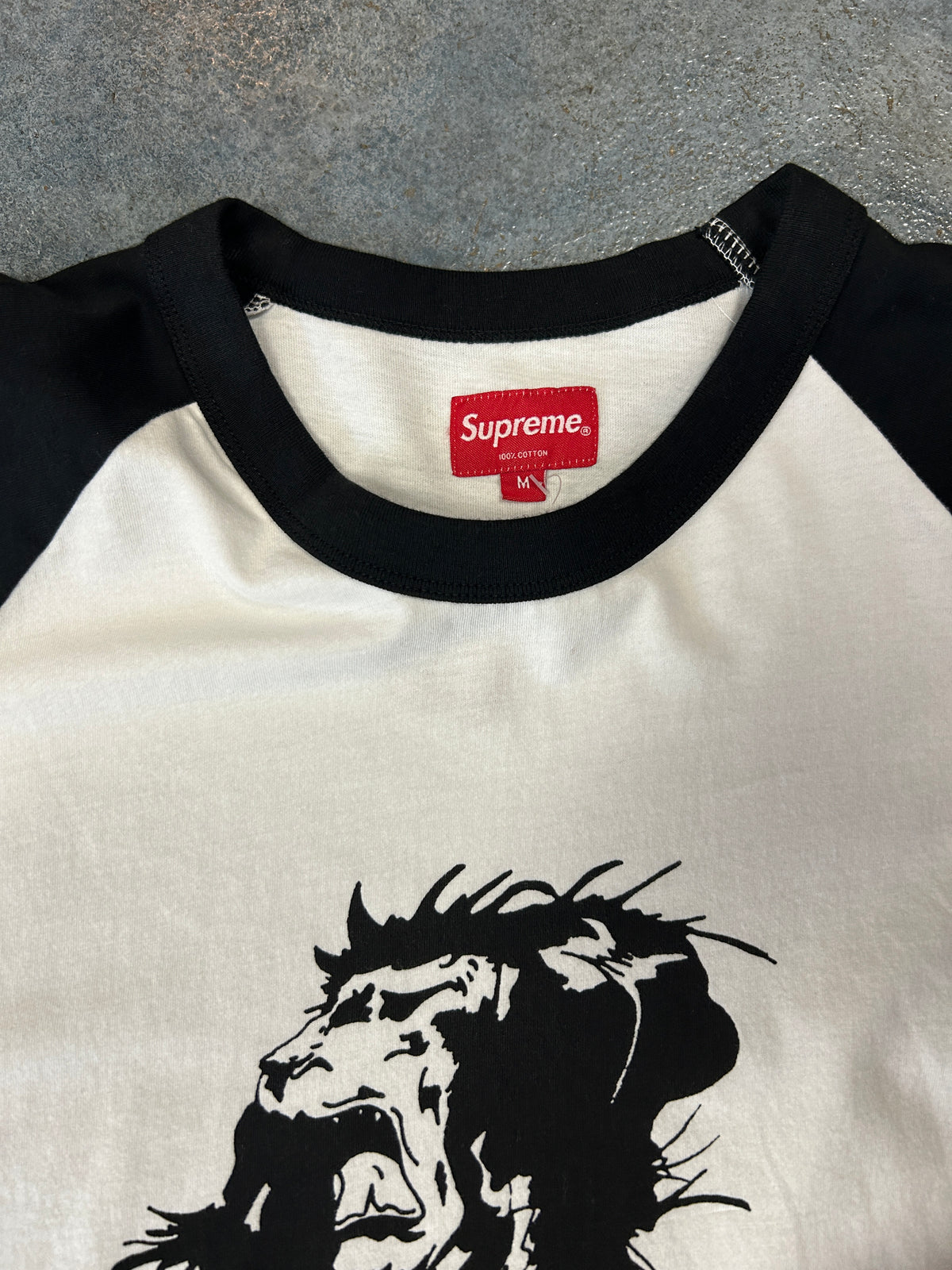 Supreme x Lee Quinones Lion Baseball White Tee
