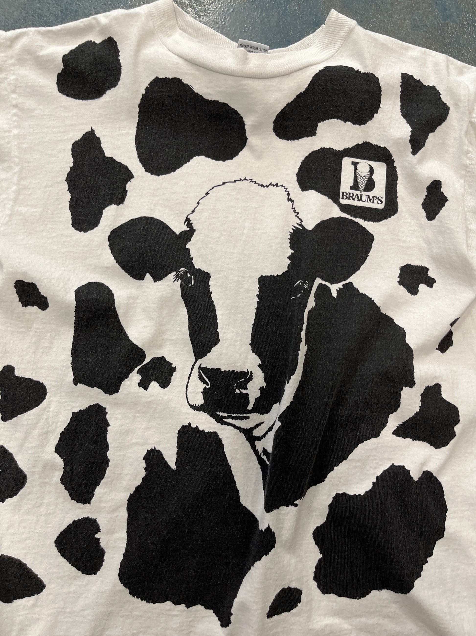 Vintage 90s Braum's Cow T-Shirt OTF
