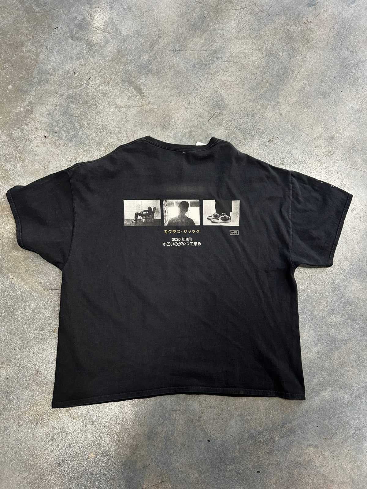 Travis Scott cactus jack x Playstation Black Tee