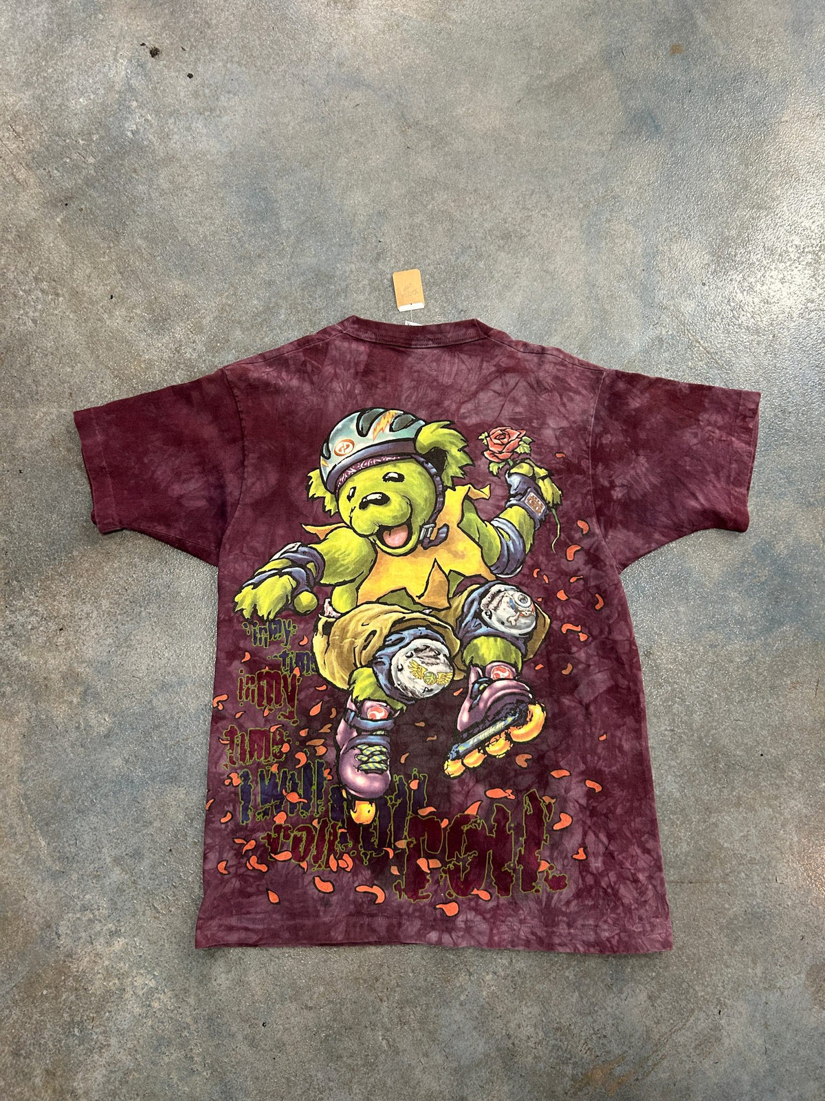 Vintage 1995 Grateful Dead Rollerblading Tie-Dye Tee