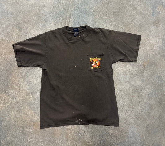 Black American Biker tee OTF