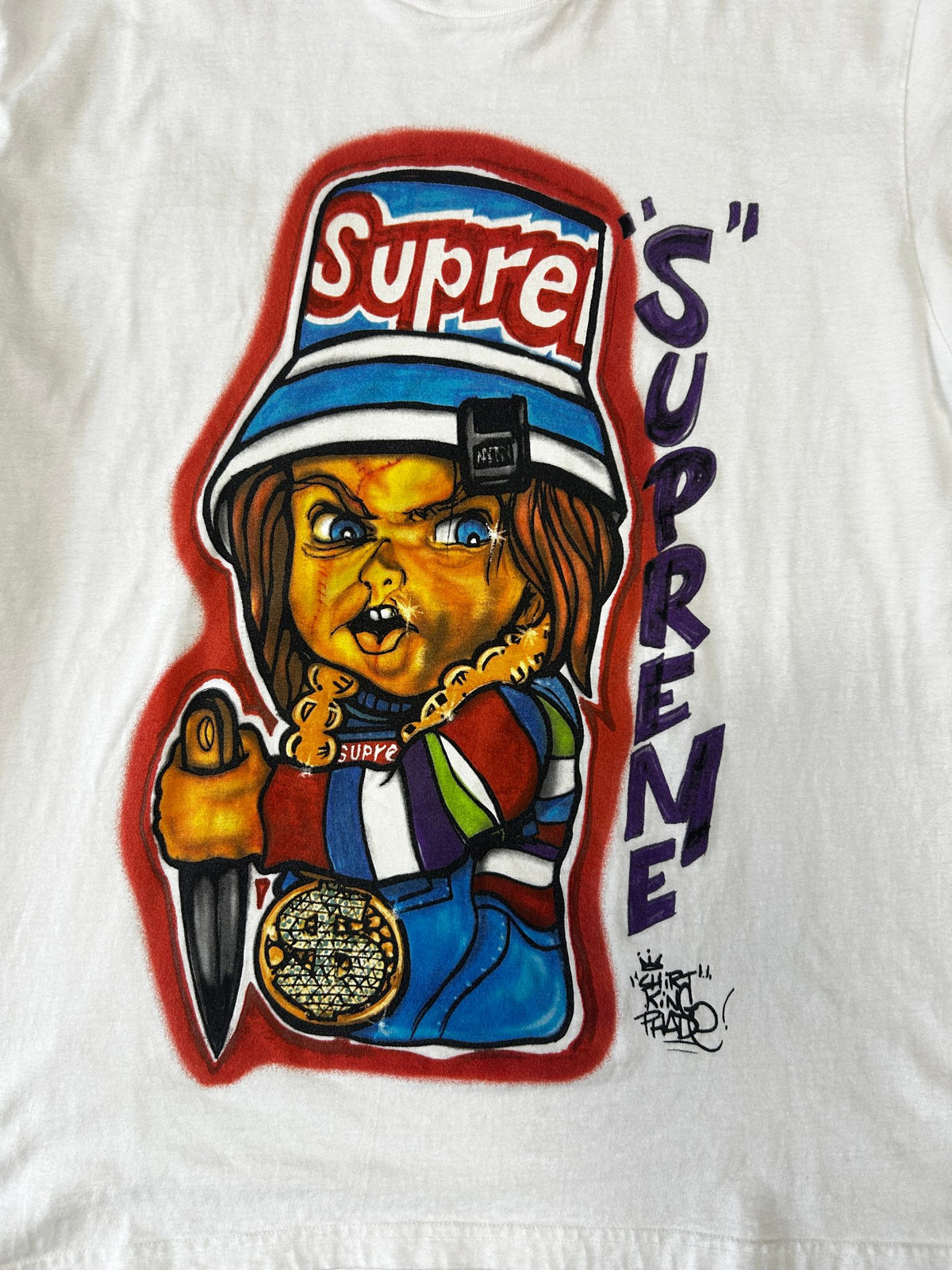 Supreme 2014 Forty Deuce Chucky King Phade White Tee
