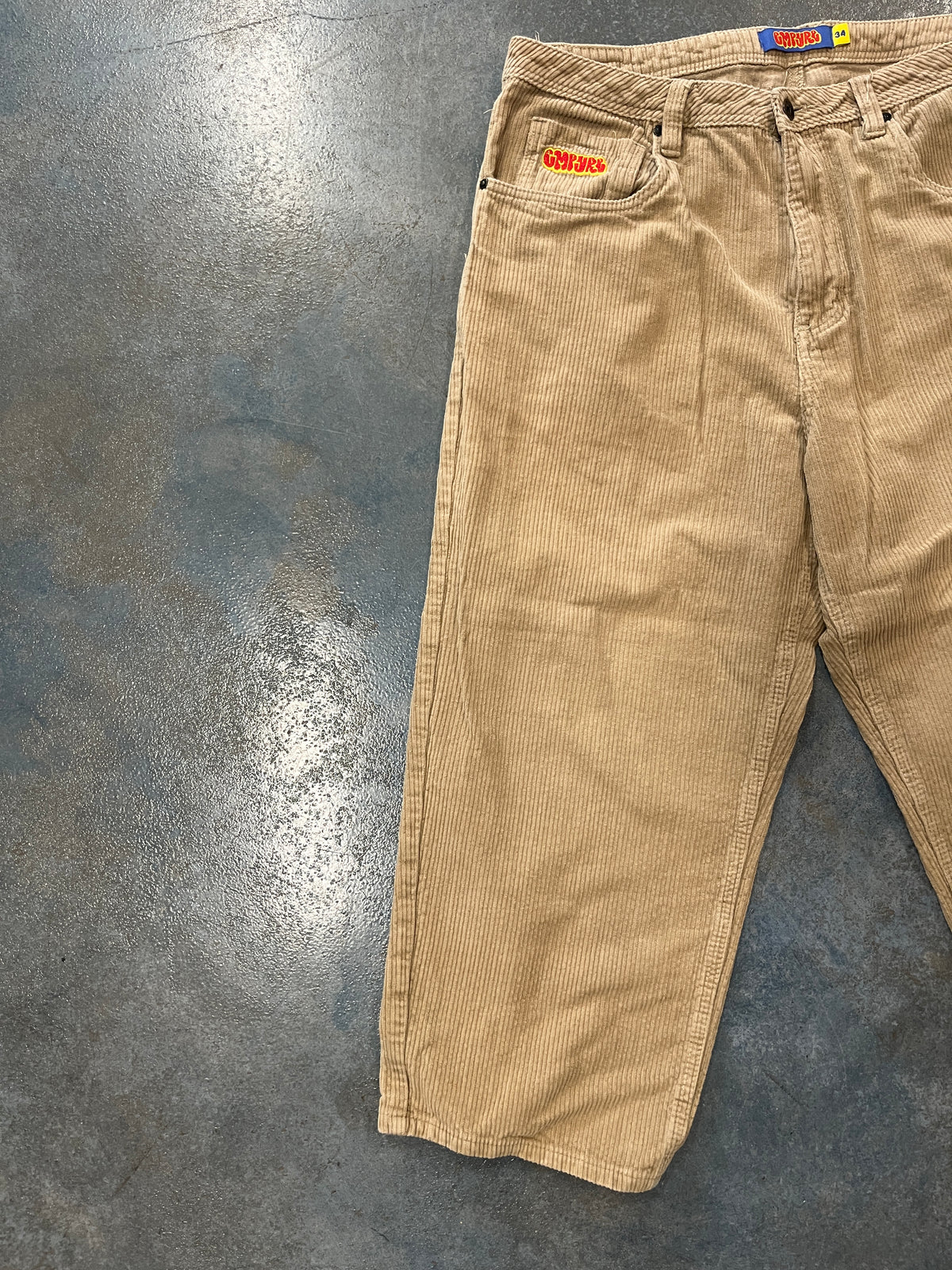 Tan Empire corduroy pants W34