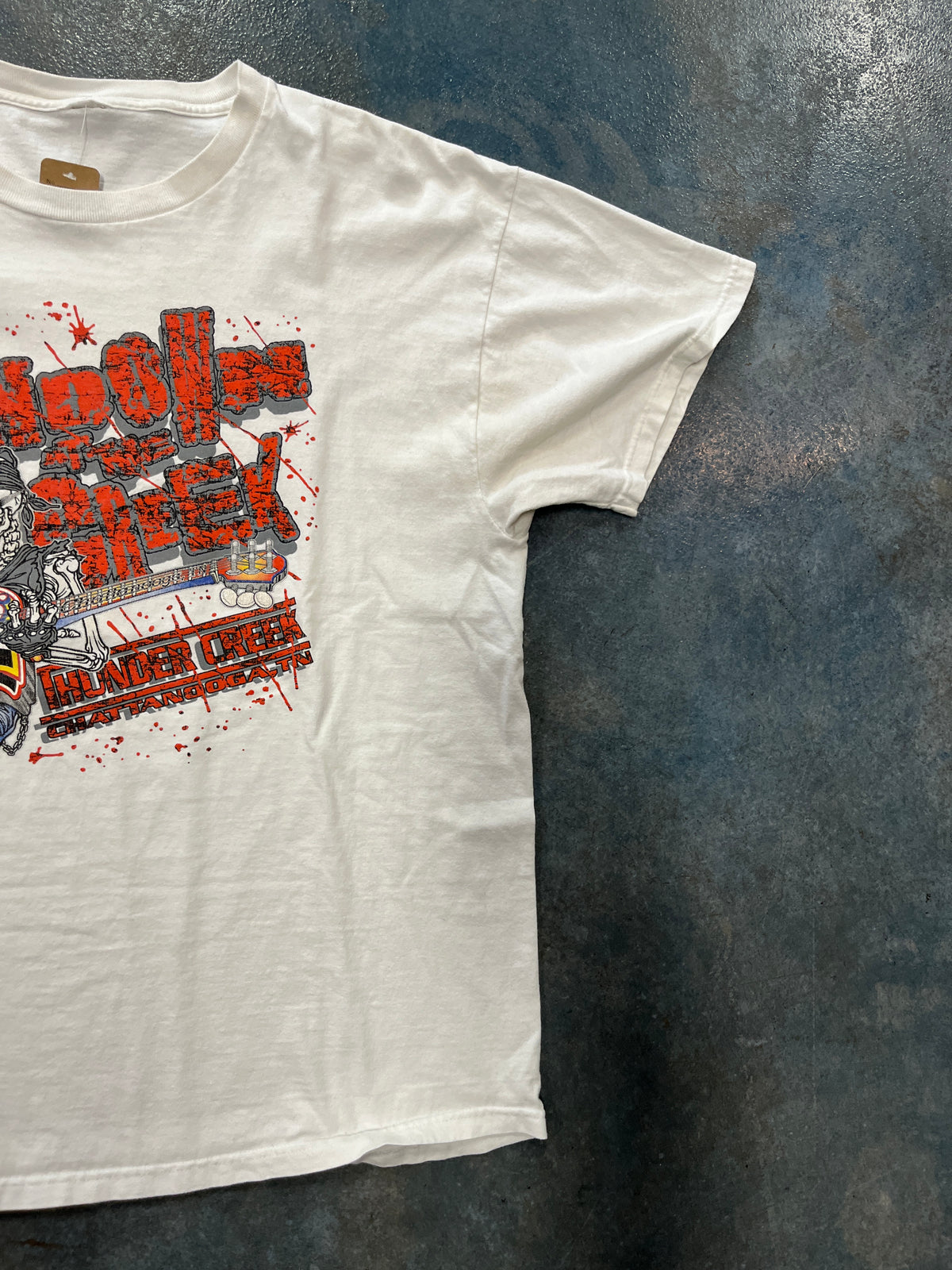 Vintage Harley-Davidson “Sundown Creek” Chattanooga, Tennessee White T-Shirt (RC) OTF