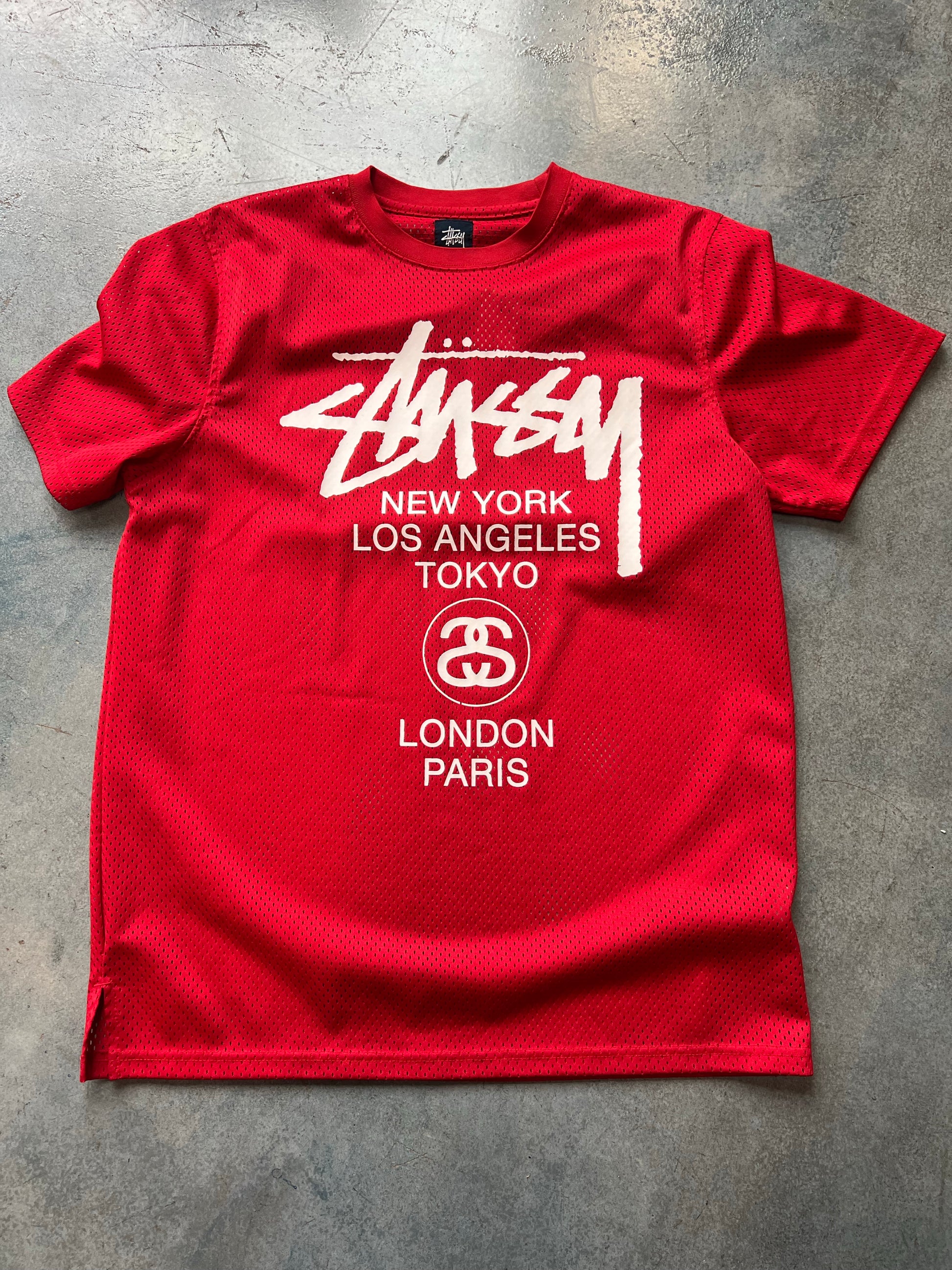 Stussy Mesh Red Tee (A)