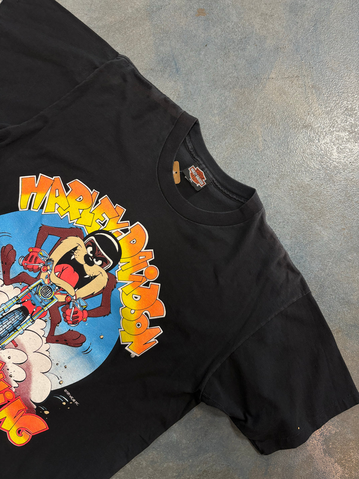 Black Harley-Davidson Tasmanian Devil "Wild Things" OTF