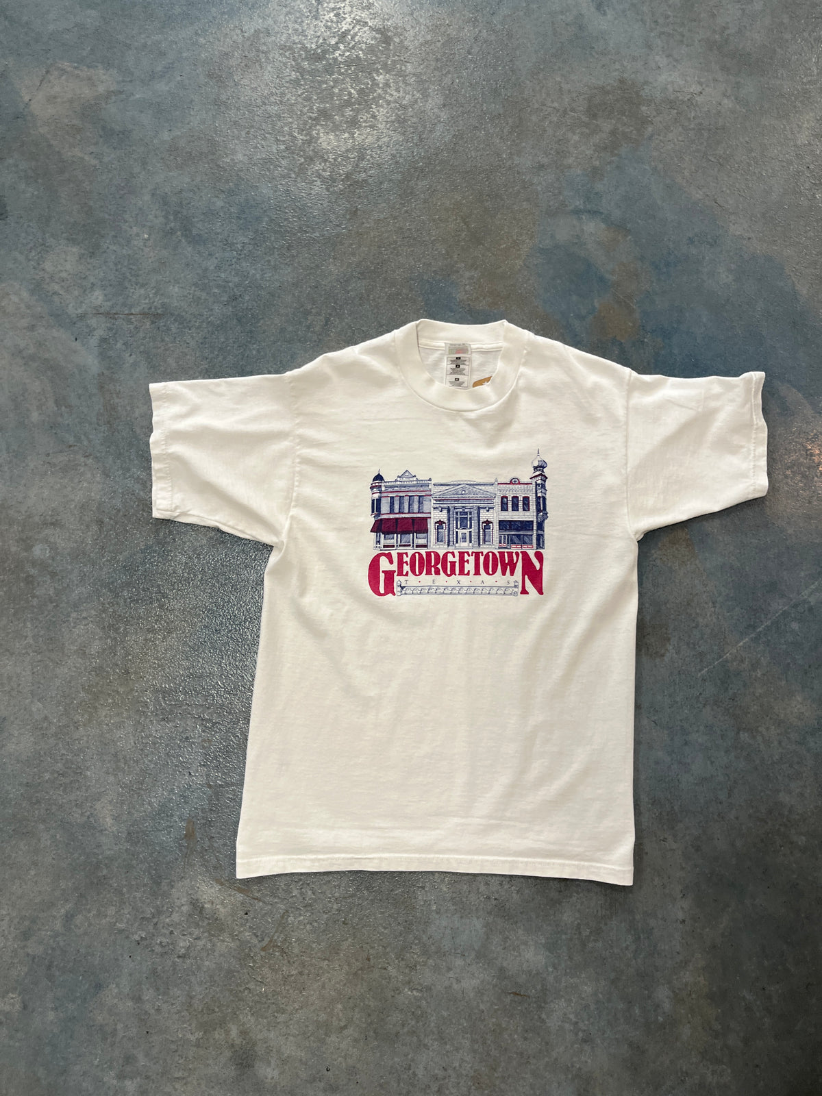 Vintage Georgetown Texas White Tee House Graphic T-Shirt