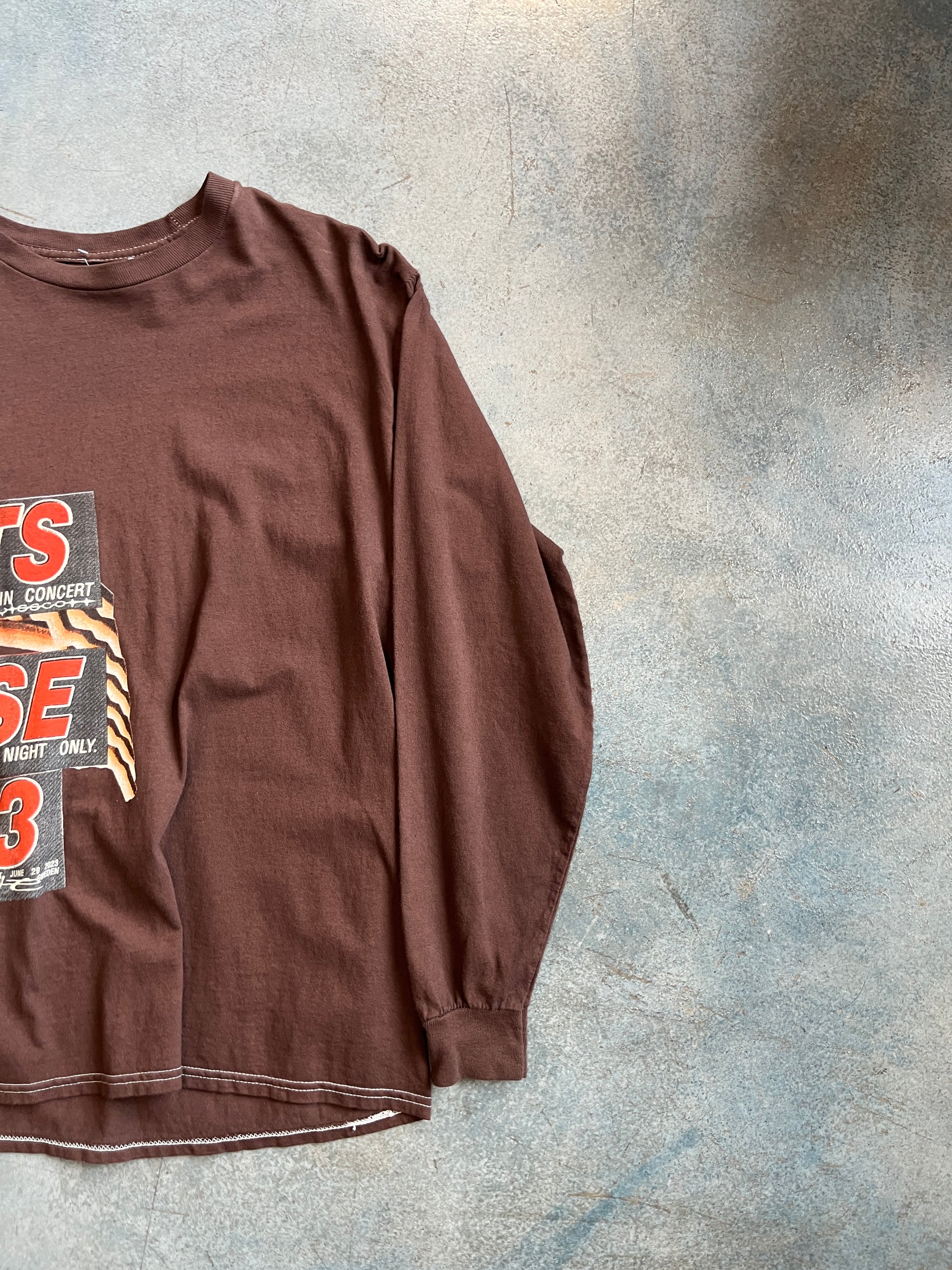 Travis Lollapalooza long Sleeve Brown M OTF