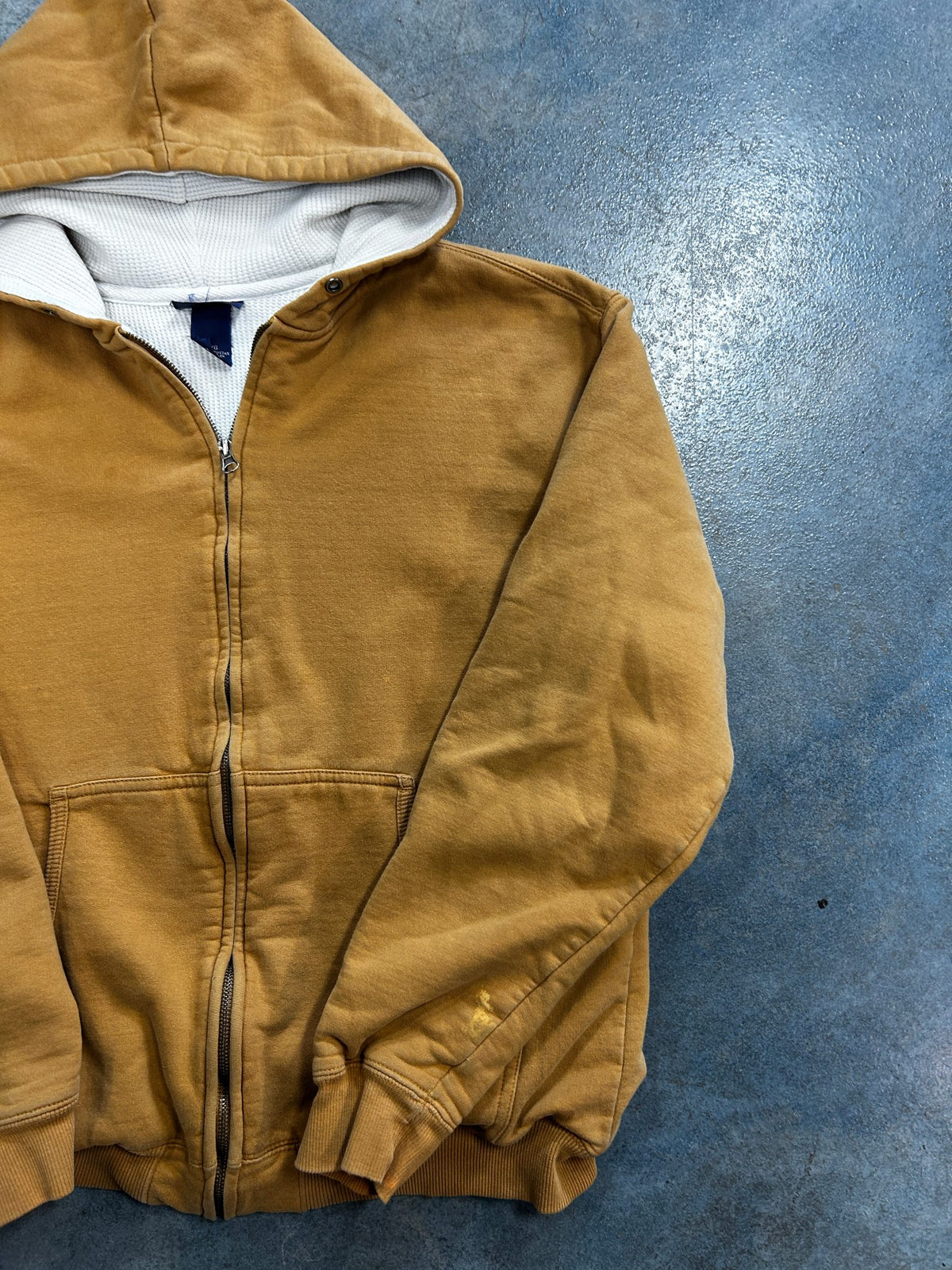 Vintage Champs Sports Thermal Lined Khaki Zip Up