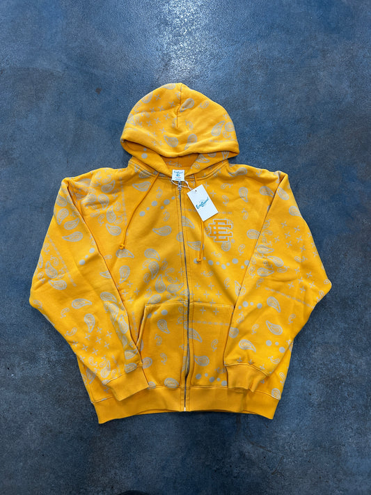 Eric Emanuel EE Zip-Up (SS25) Yellow Paisley B32