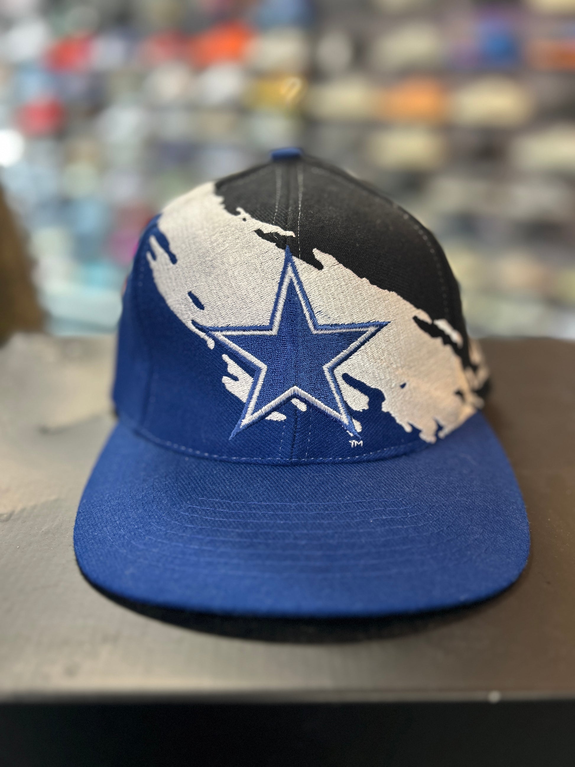 VTG DALLAS COWBOYS 90'S SPLASH BLACK SNAPBACK OTF