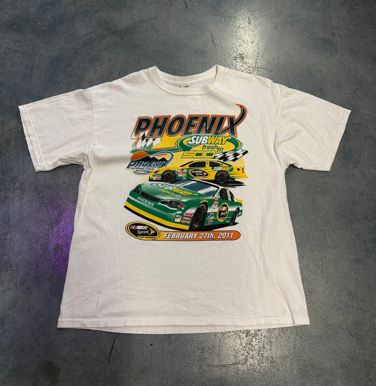 Vintage Phoenix Nascar Tee Grey