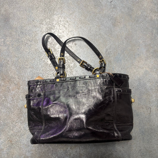 Black Leather Coach Bag