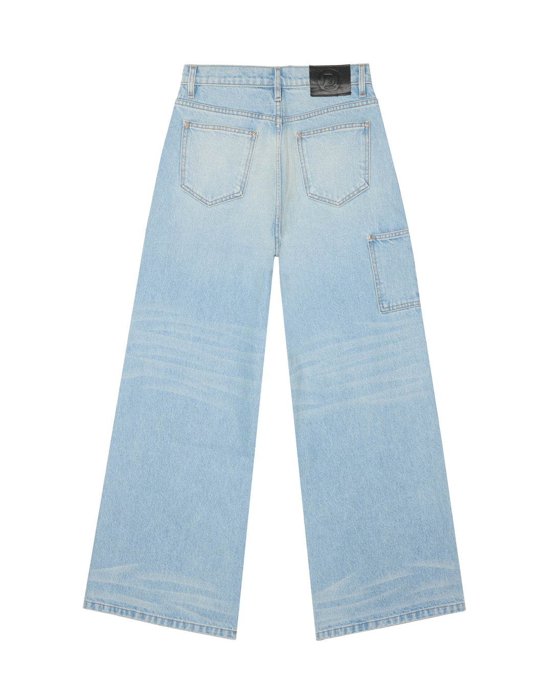 Discont'd Light Blue Baggy Jeans 38w