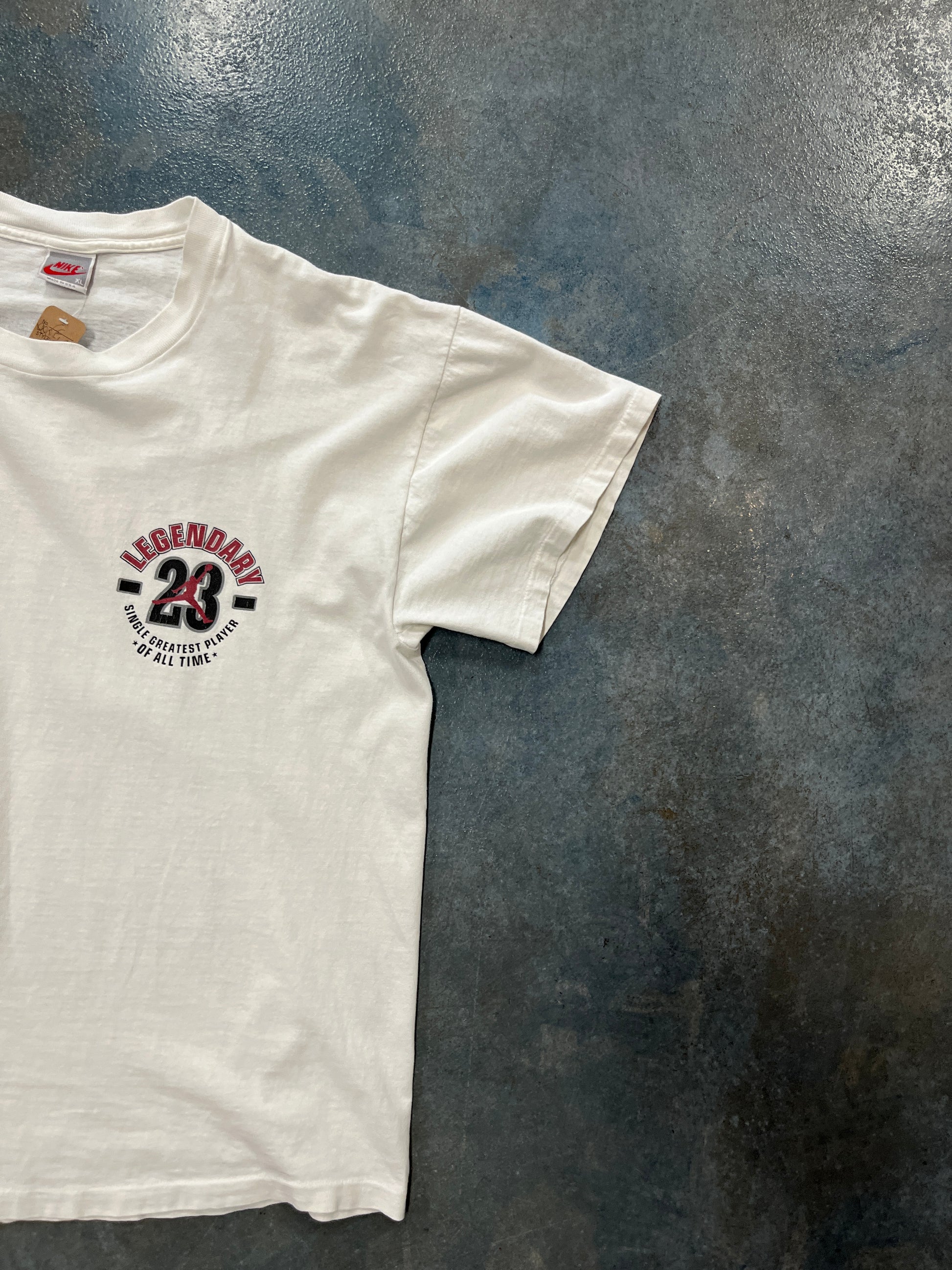 Legendary Day 23 White Tee Lettering On Back OTF