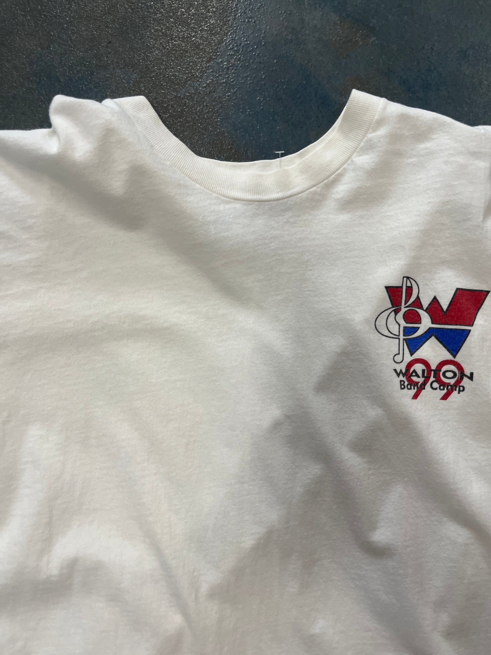 Vintage 89’ Back to the Future II Walton Band Camp White T-Shirt OTF