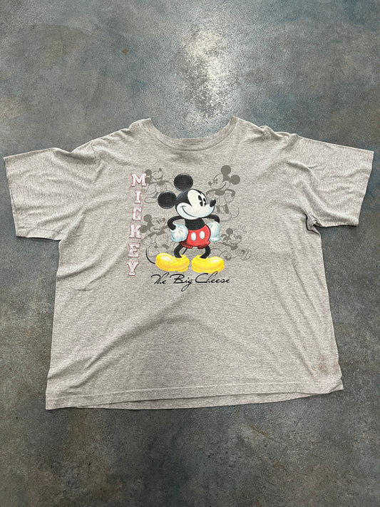 Vintage MIckey Mouse The Big Cheese Gray Tee