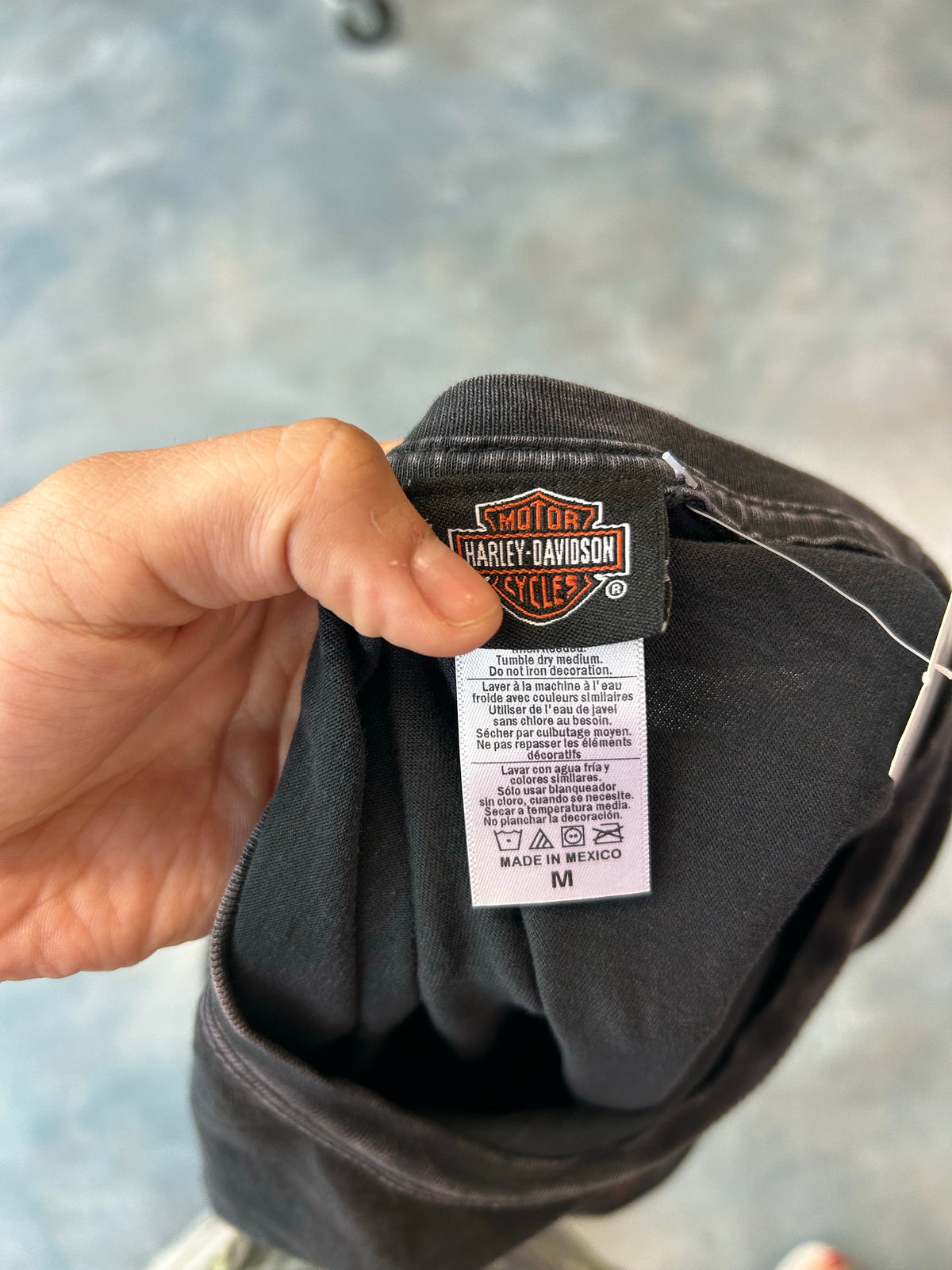 Vintage Black Harley Star Tee