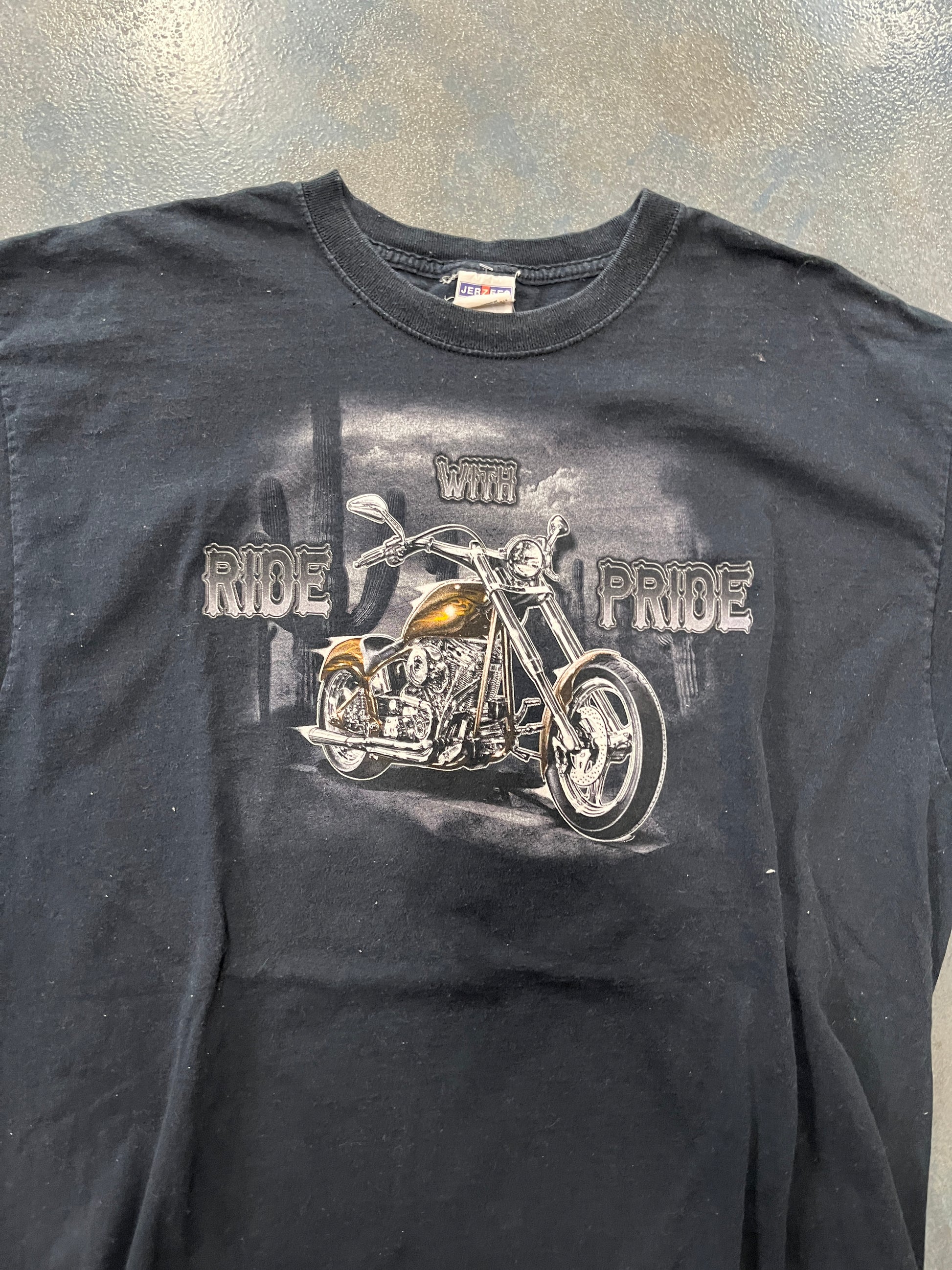 Vintage Harley Davidson “Ride With Pride” VTG Biker Eagle T-Shirt (RC) B1