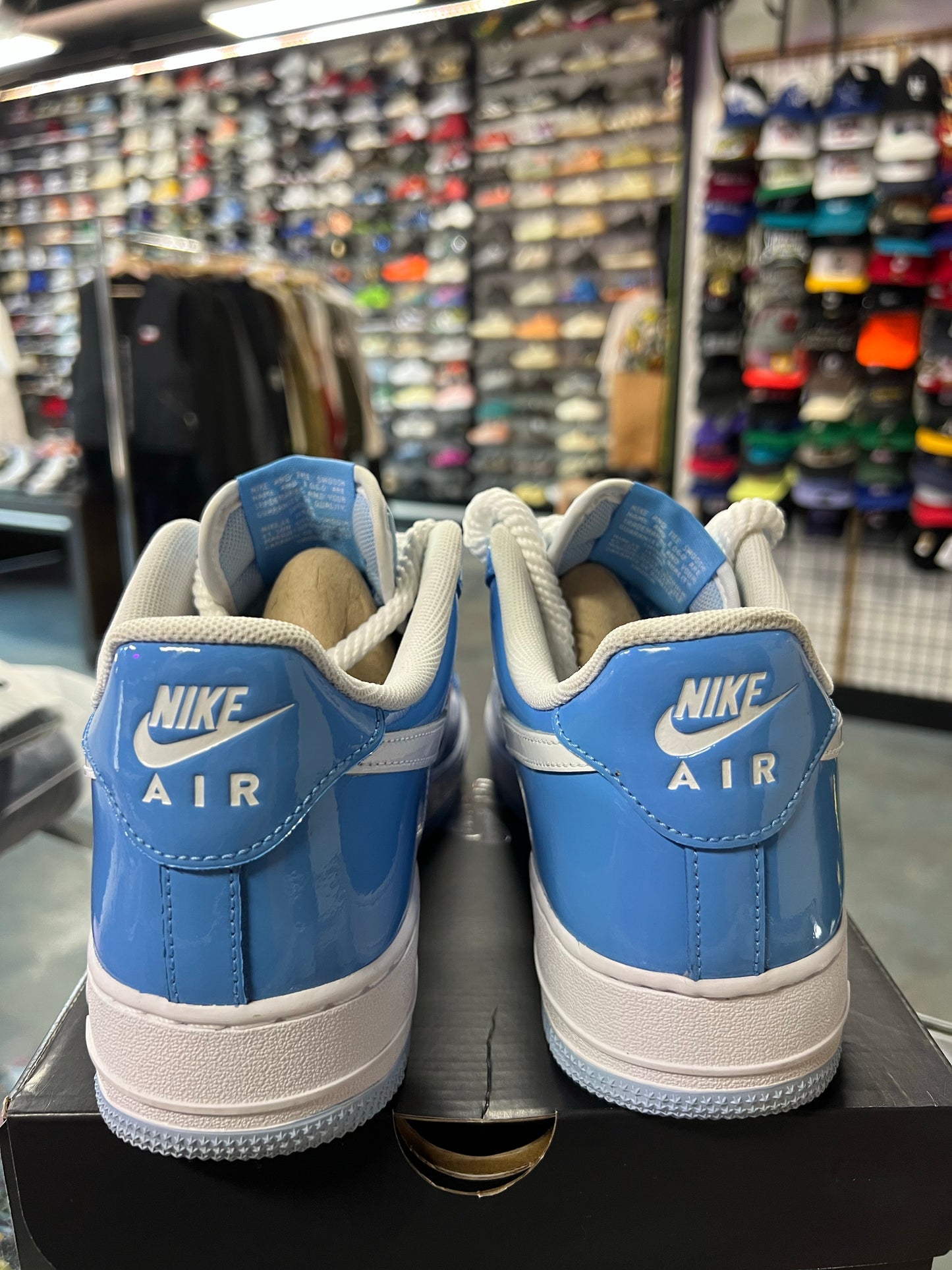 Nike Air Force 1 Low '07 LV8 Phychic Blue White Patent