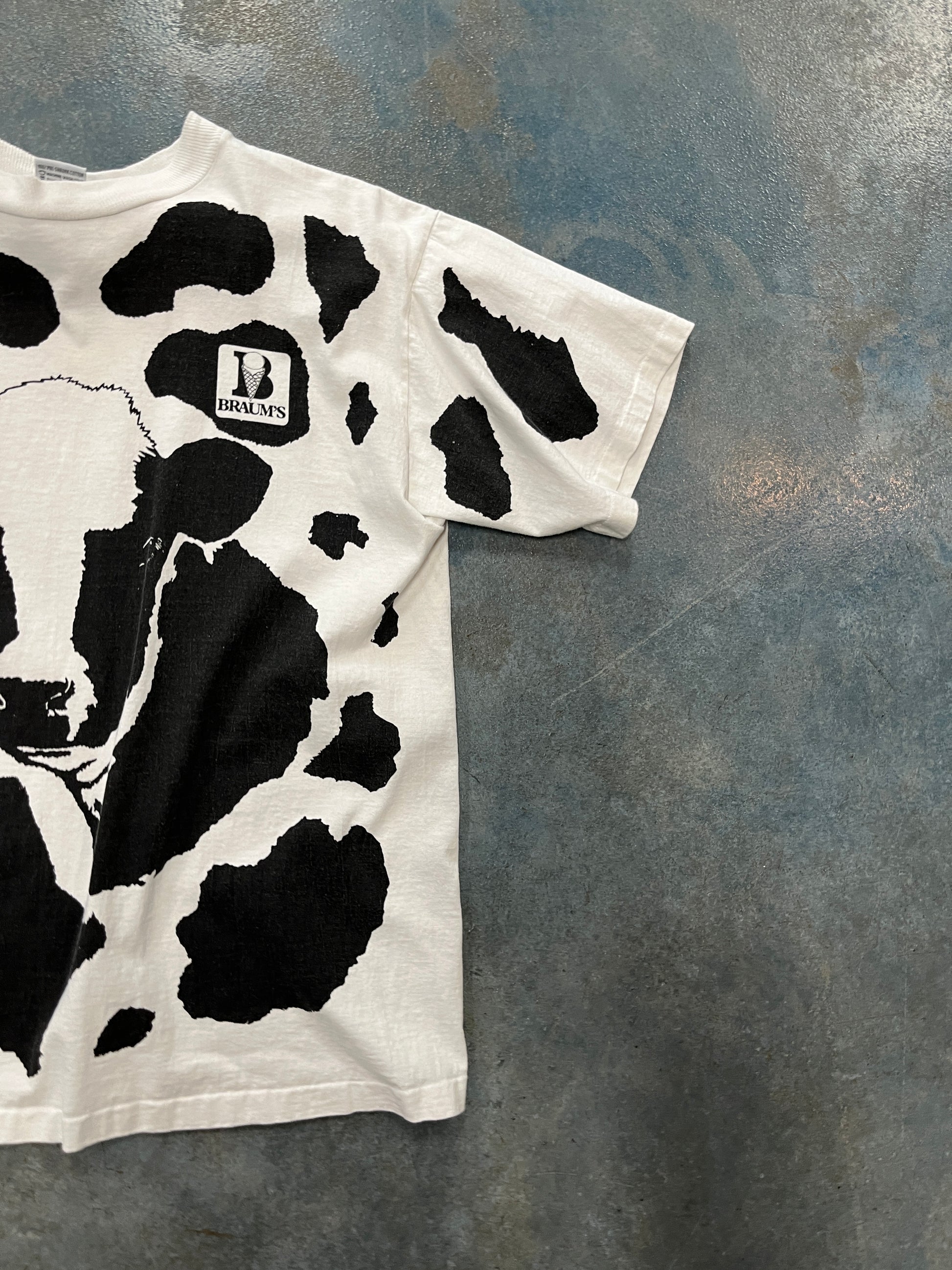 Vintage 90s Braum's Cow T-Shirt OTF