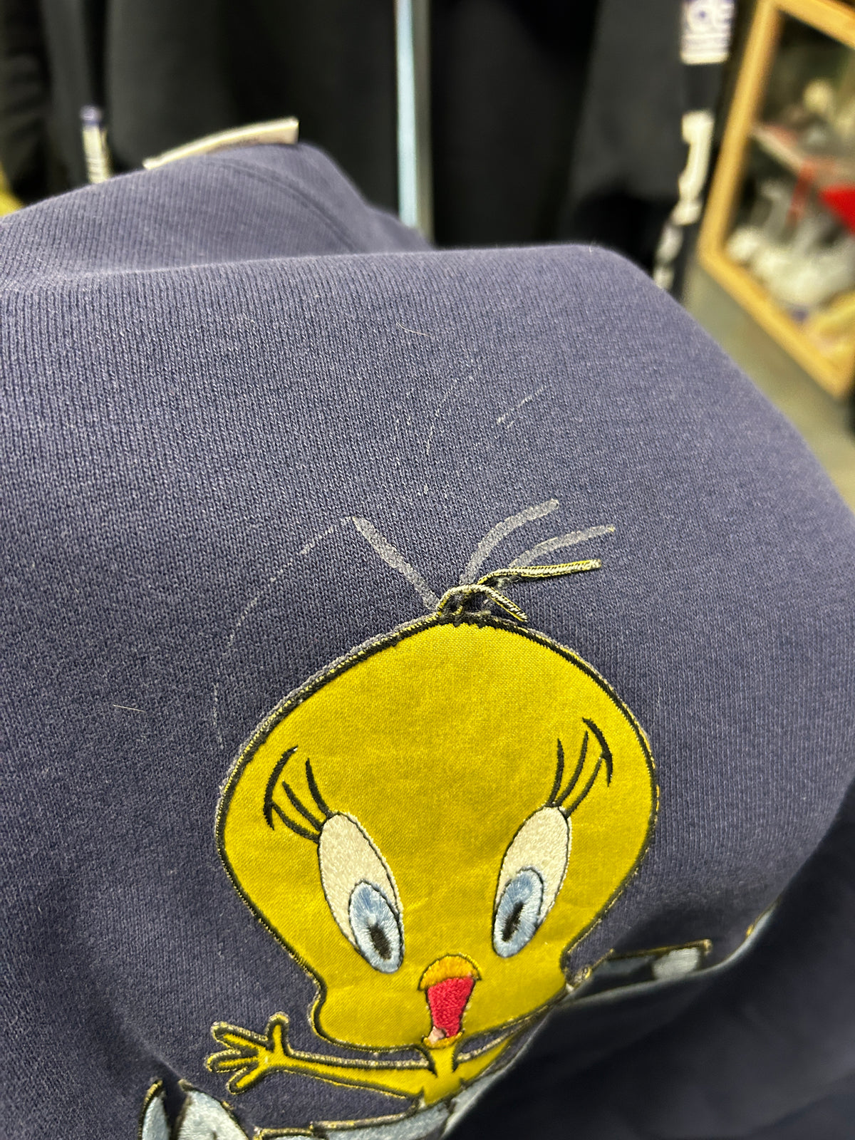Vintage Looney Tunes "TWEETY" Navy Crewneck