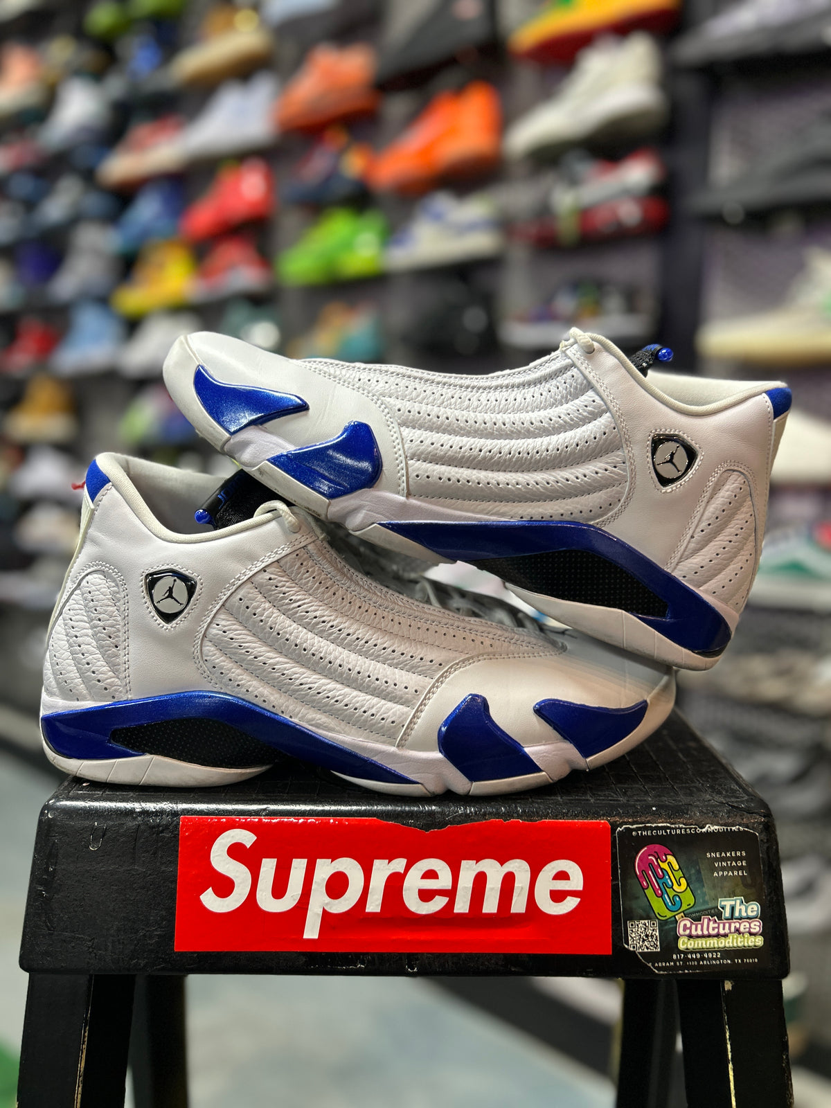 Jordan 14 Retro White Hyper Royal