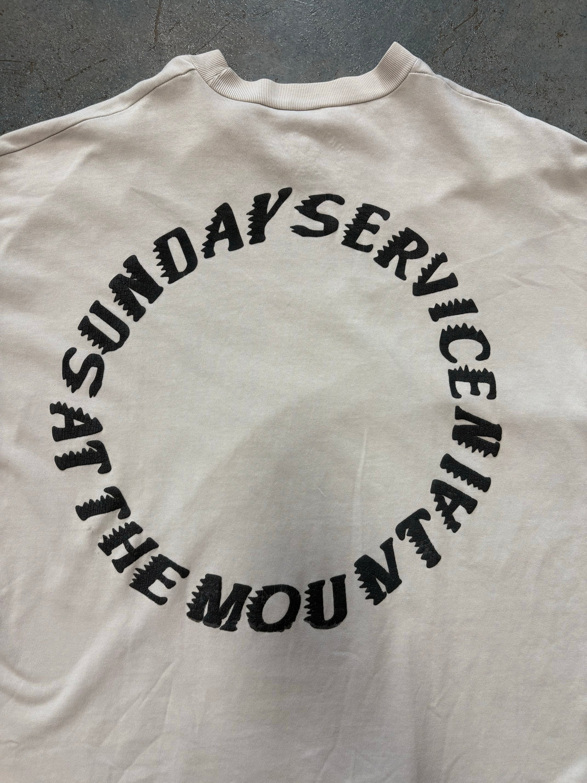 Kanye Sunday Service "Just trust God" Cream Tee