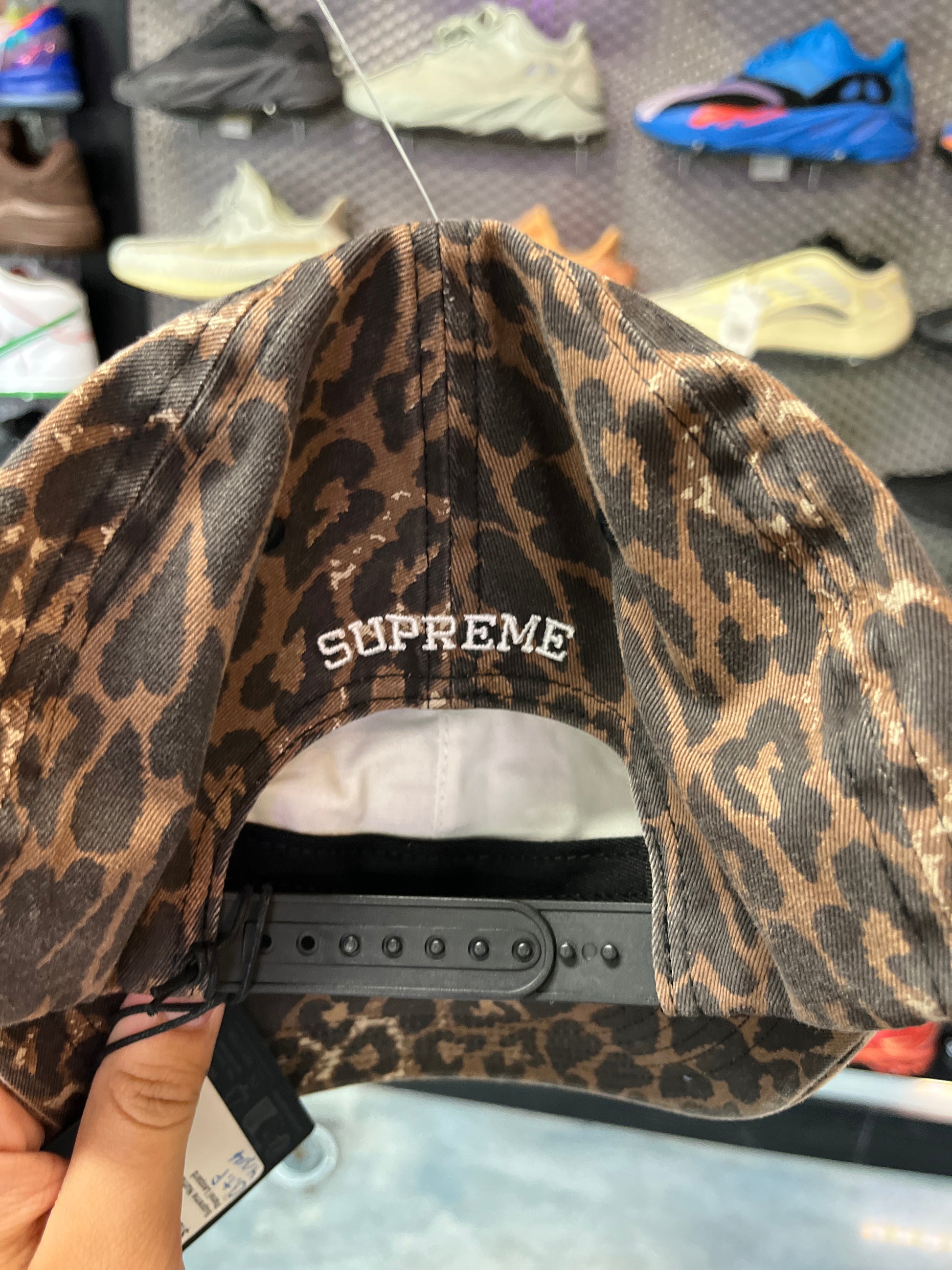 Supreme Numberine 6-Panel Leopard OTF