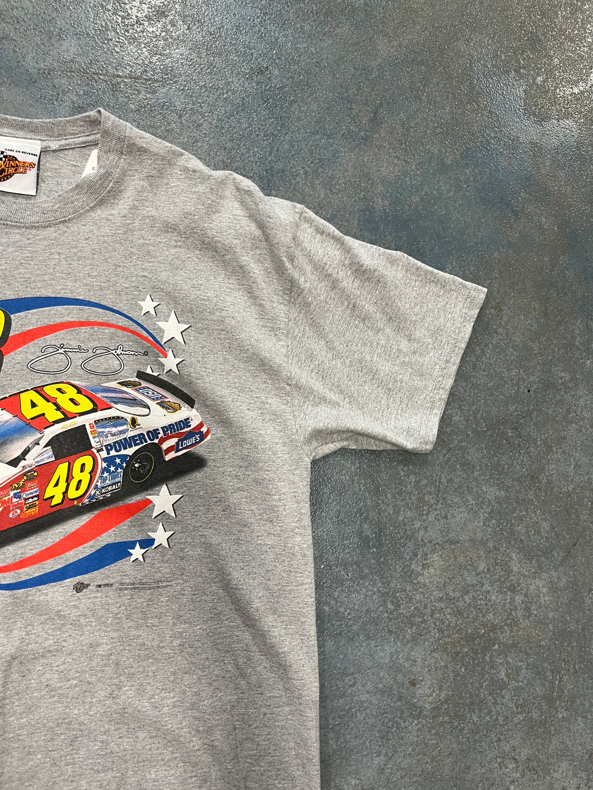 Vintage Jimmie Johnson #48 Gray Tee