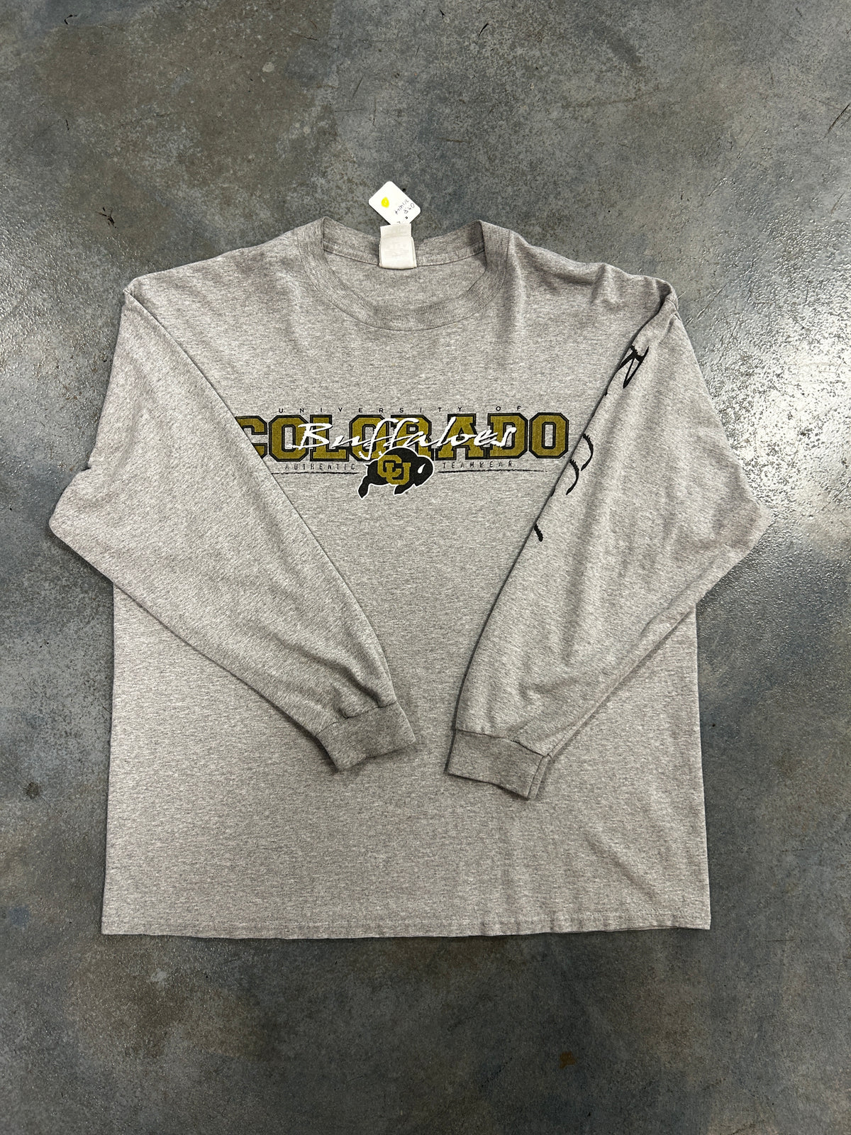 Colorado Buff Long Sleeve Gray Tee