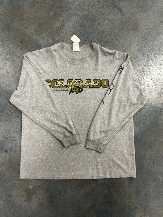 Colorado Buff Long Sleeve Gray Tee