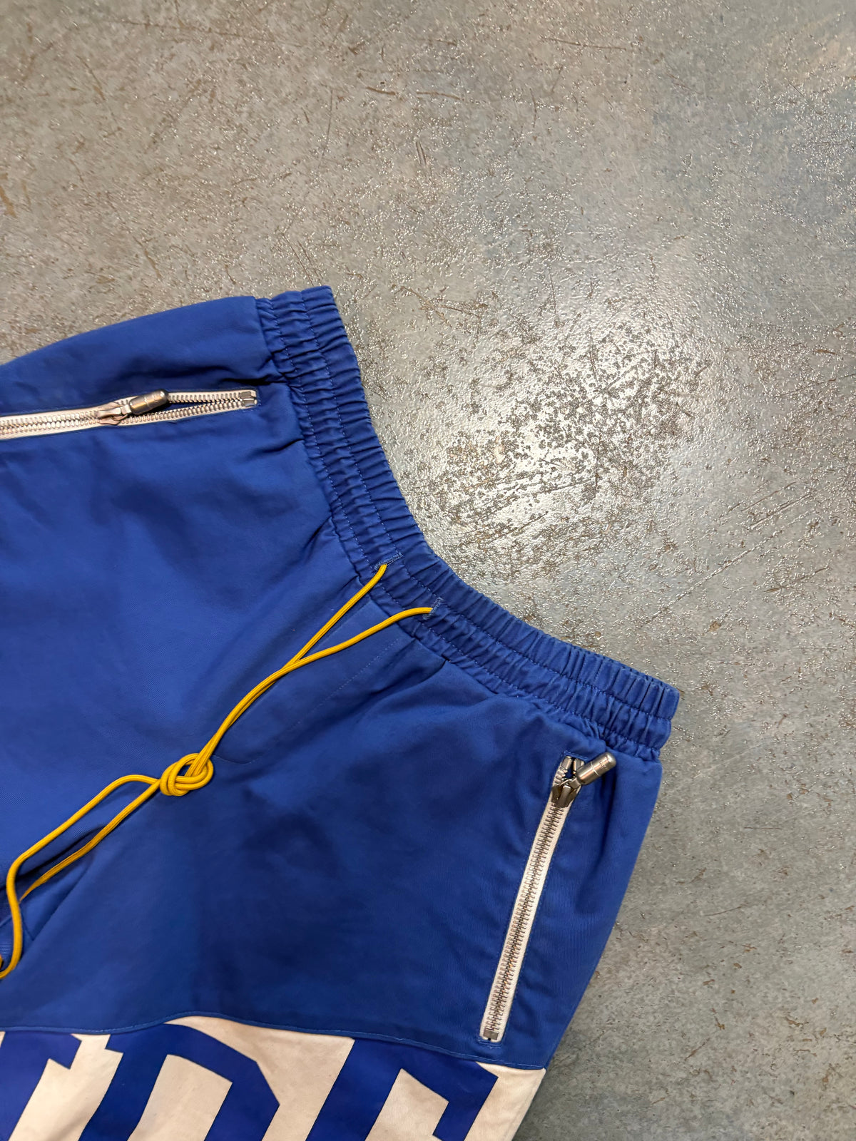 RHUDE Black Blue Yellow White Shorts