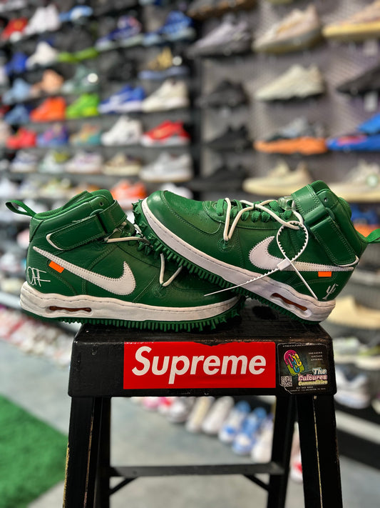 Nike Air Force 1 Mid Off-White Pine Green (YC)