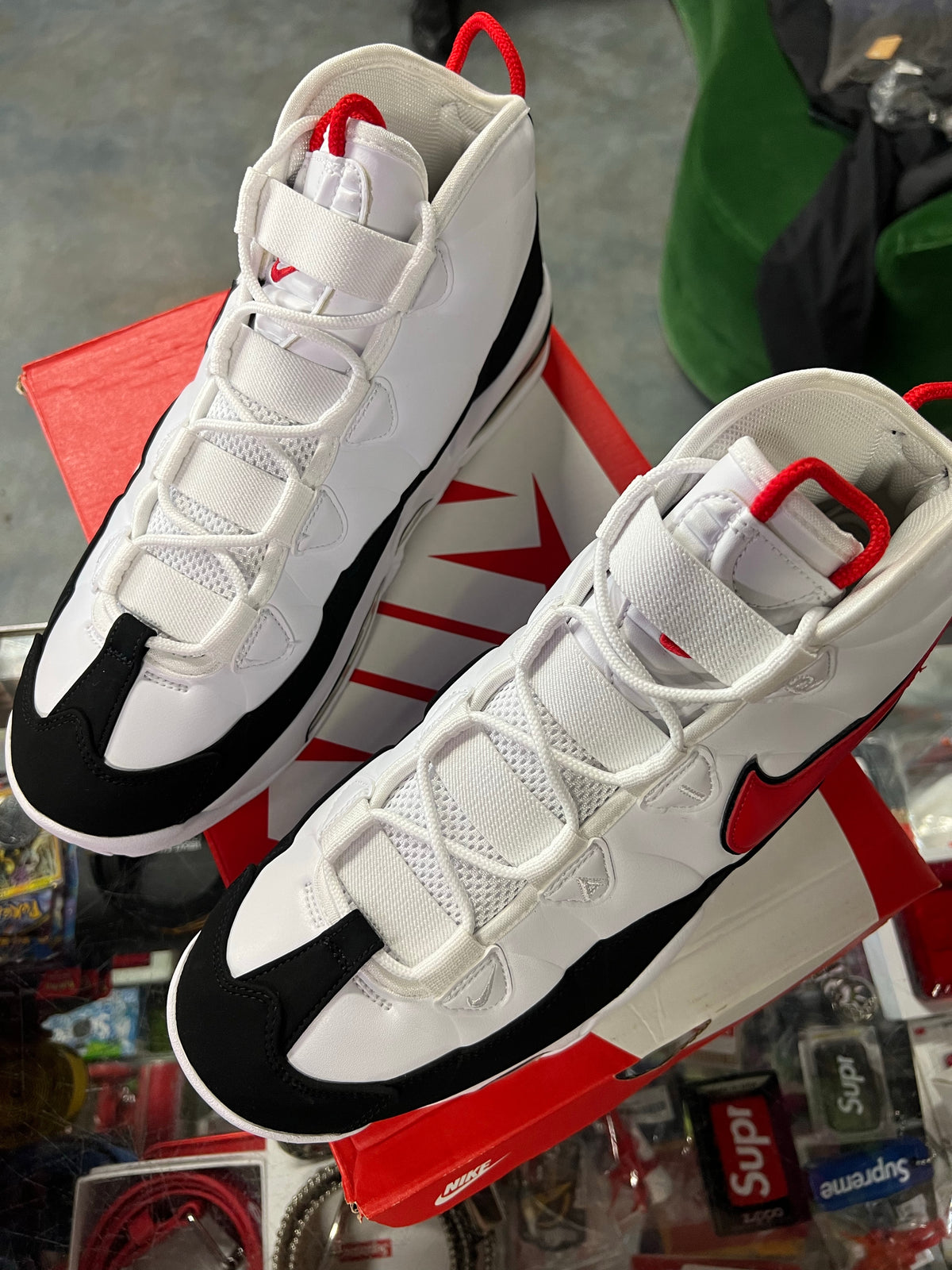 Nike Air Max Uptempo 95 White Red Black