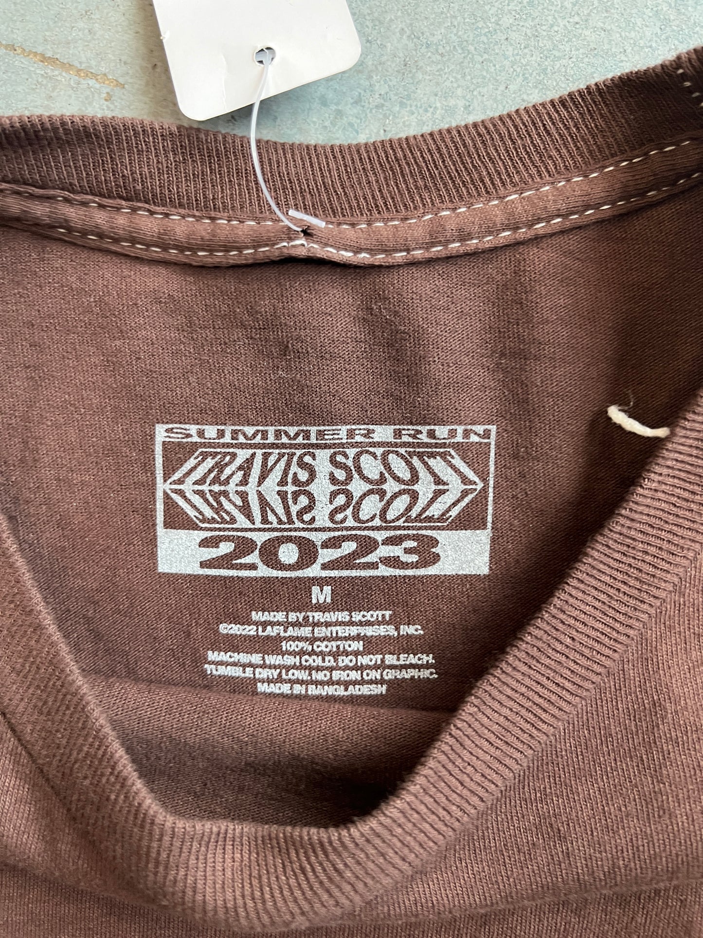 Travis Lollapalooza long Sleeve Brown M OTF